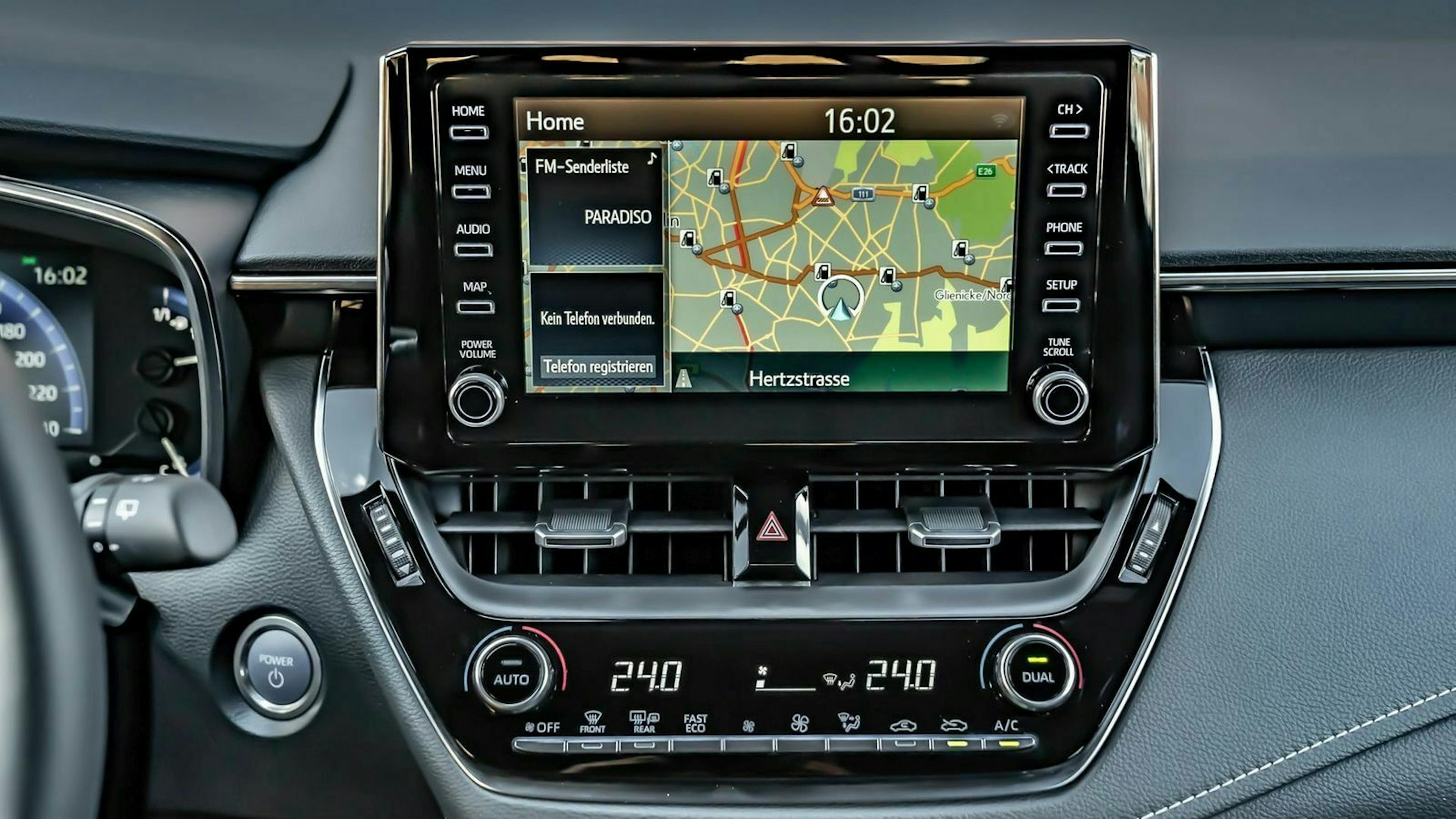 Toyota Corolla Detailansicht Infotainment-System