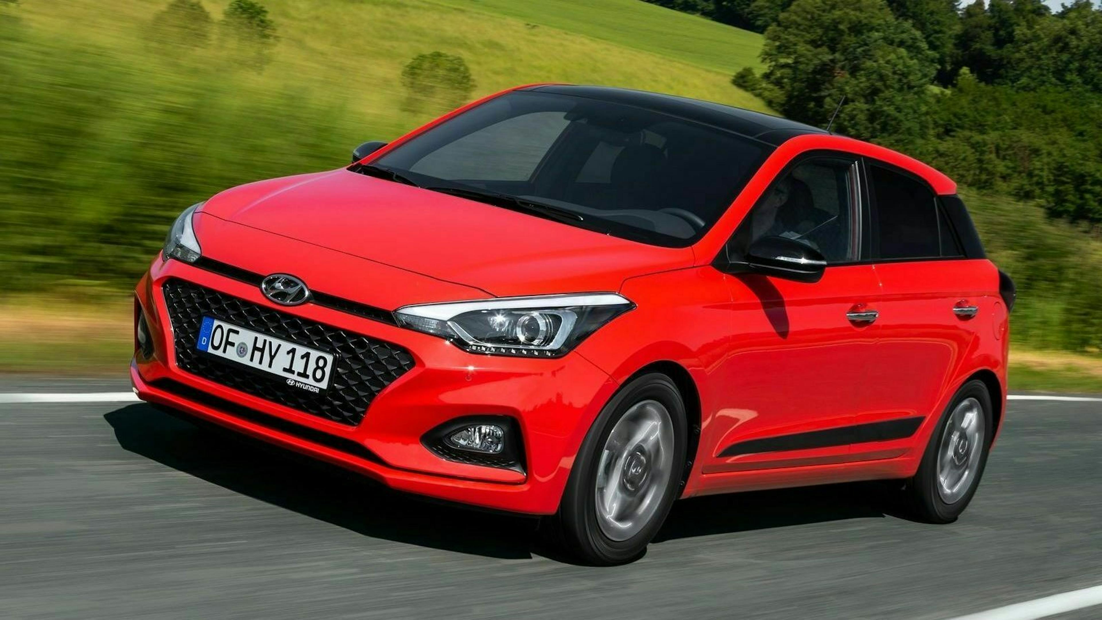 Hyundai-i20 Dreiviertel-Frontansicht