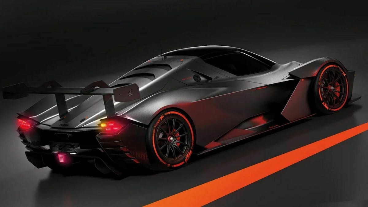 KTM X-BOW GTX dreiviertel-heckansicht