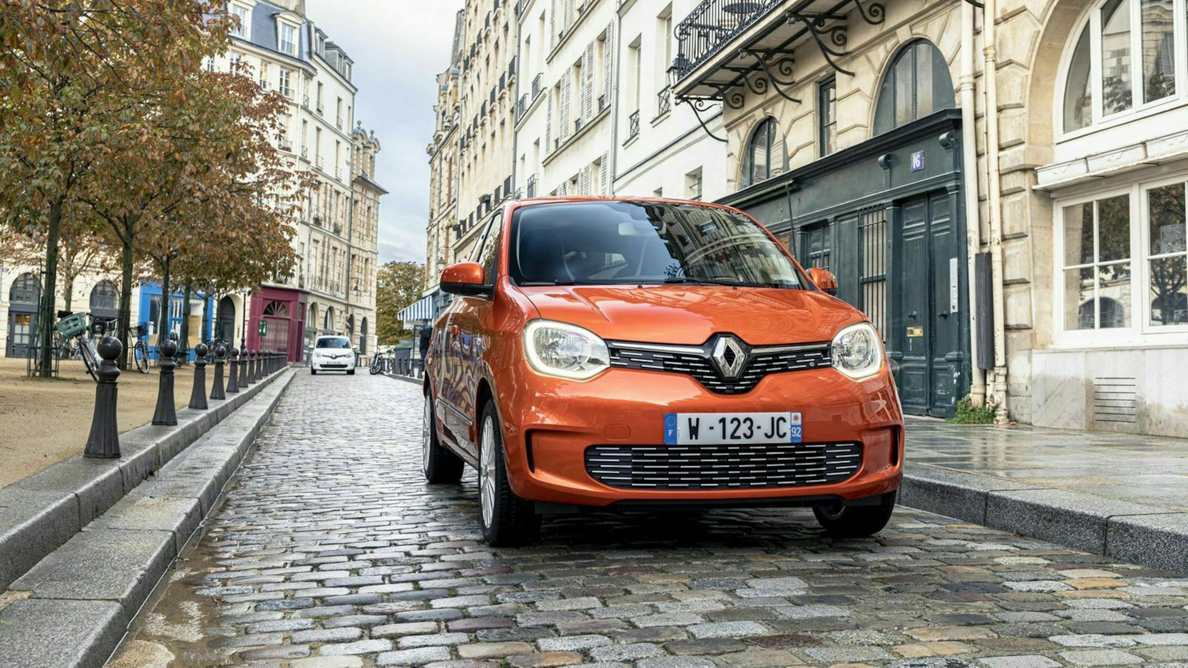 Renault Twingo Electric 2021 in Frontansicht 