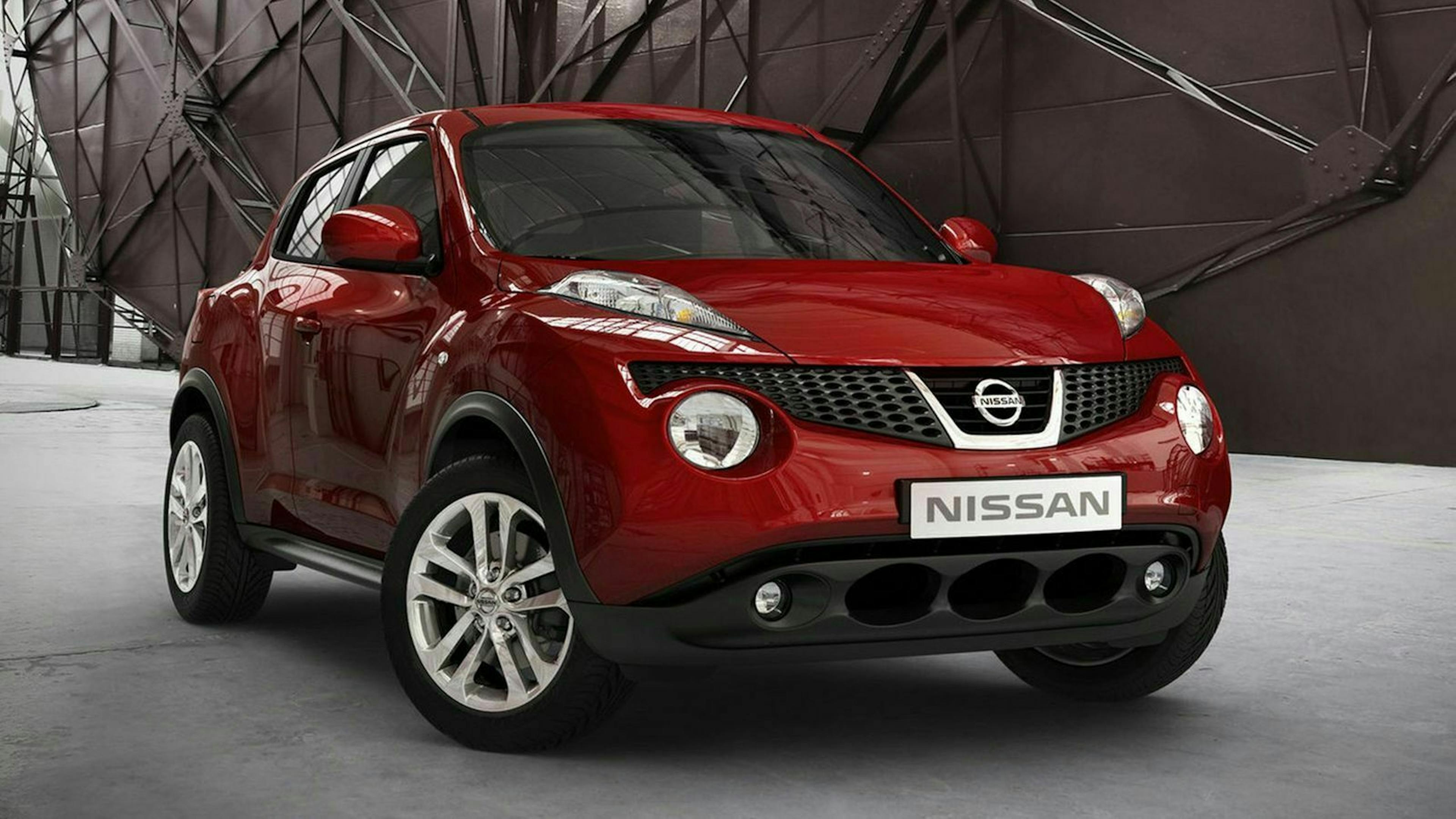 Der Nissan Juke in Frontansicht stehend