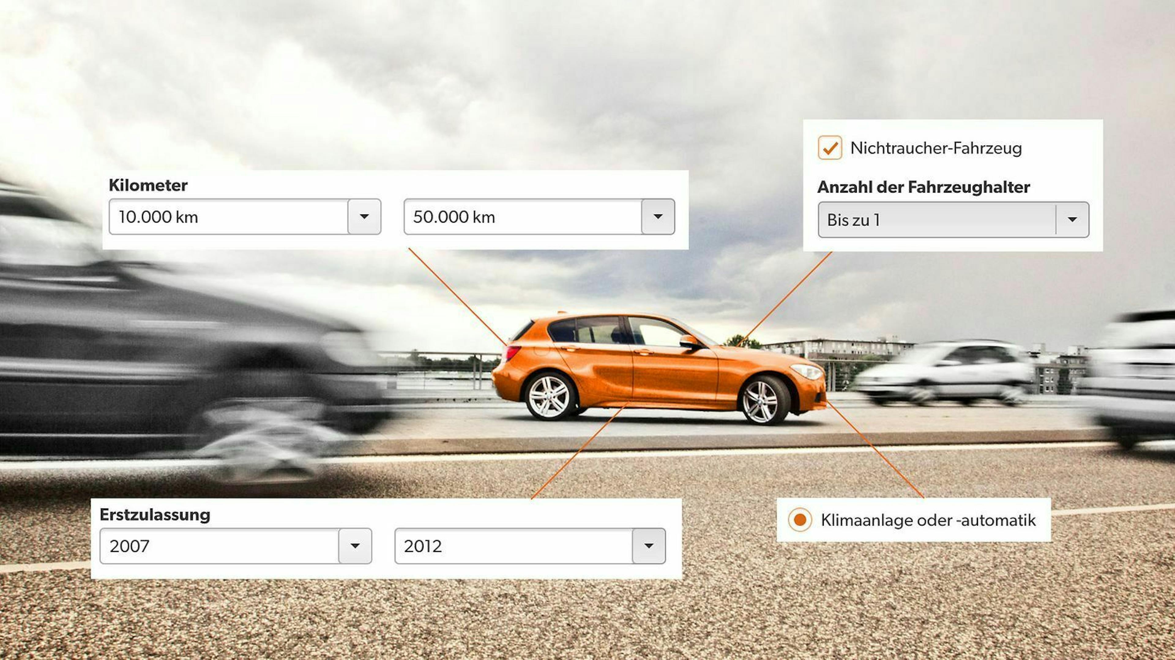 Zu sehen ist ein Screenshot von der mobile.de Webseite