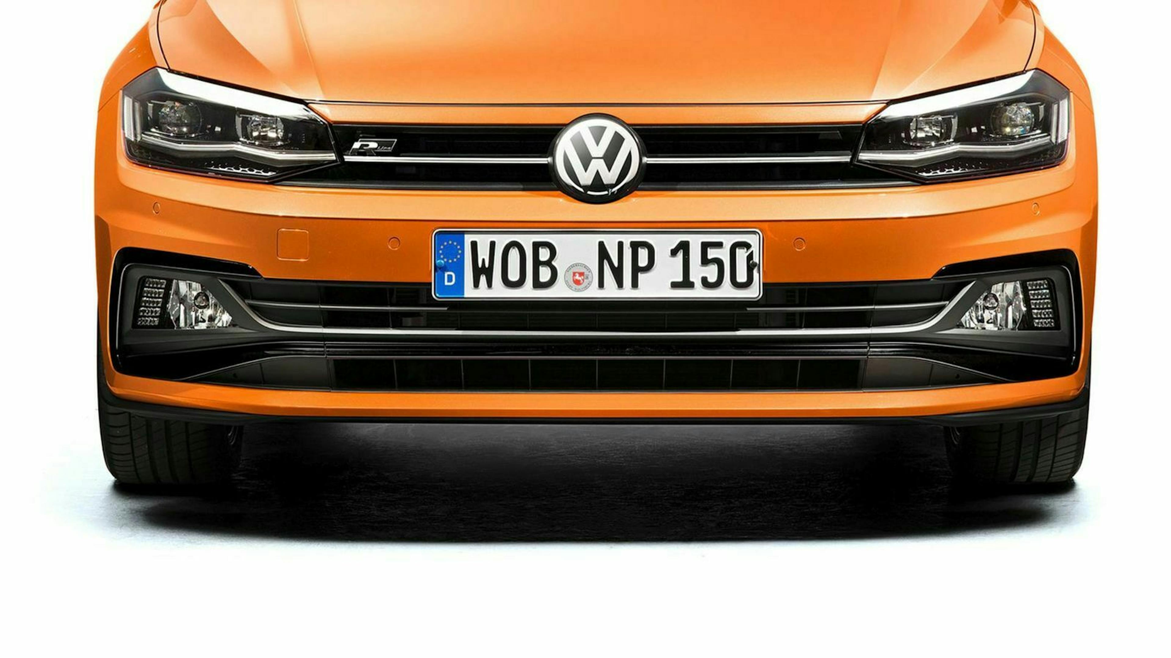 Zu sehen sind LED-Scheinwerfer der Firma Volkswagen