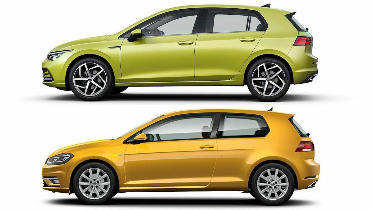 Der neue VW Golf 8 ist genau drei Zentimeter länger