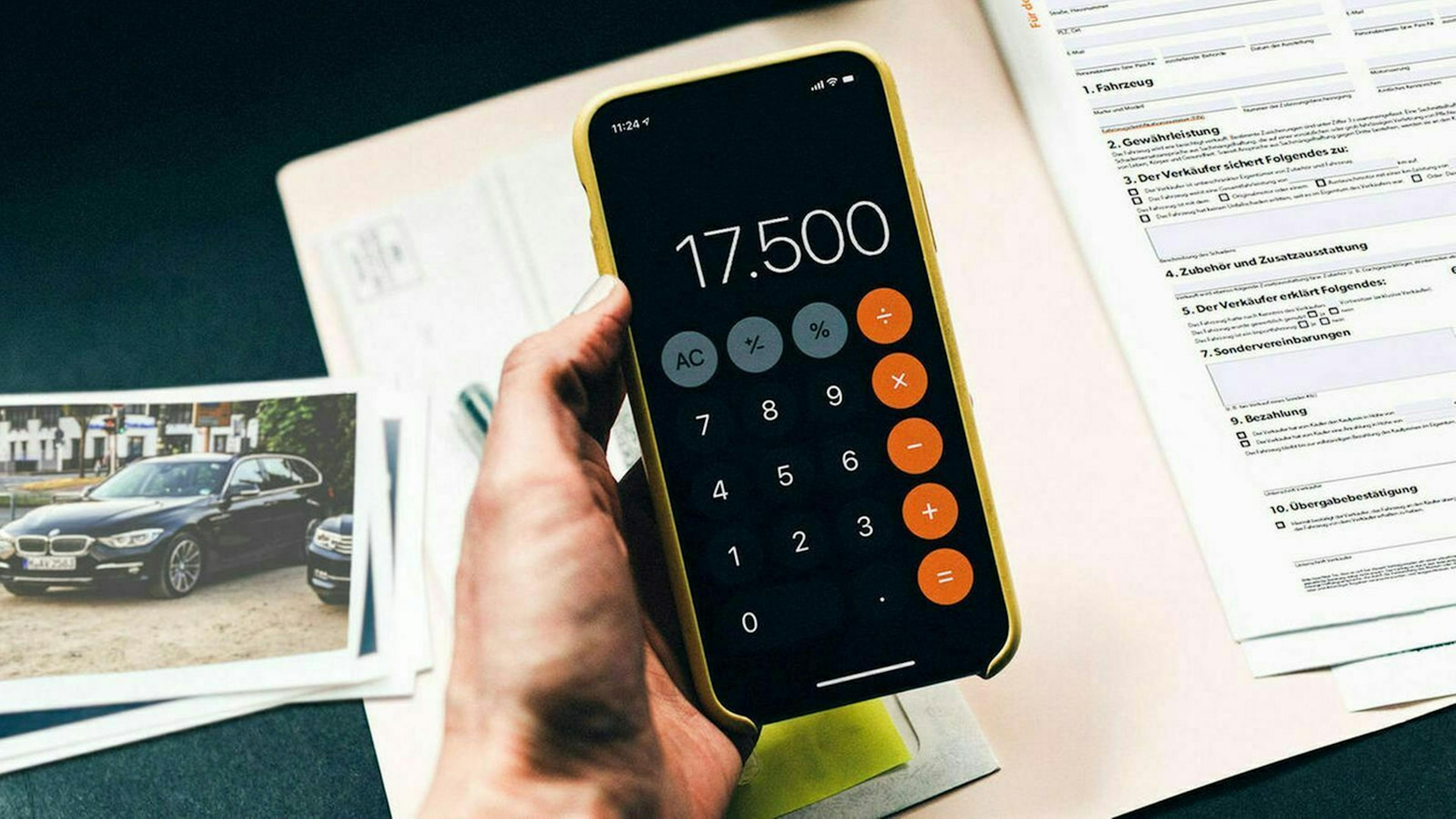 Zu sehen ist die Taschenrechner-App von Apple