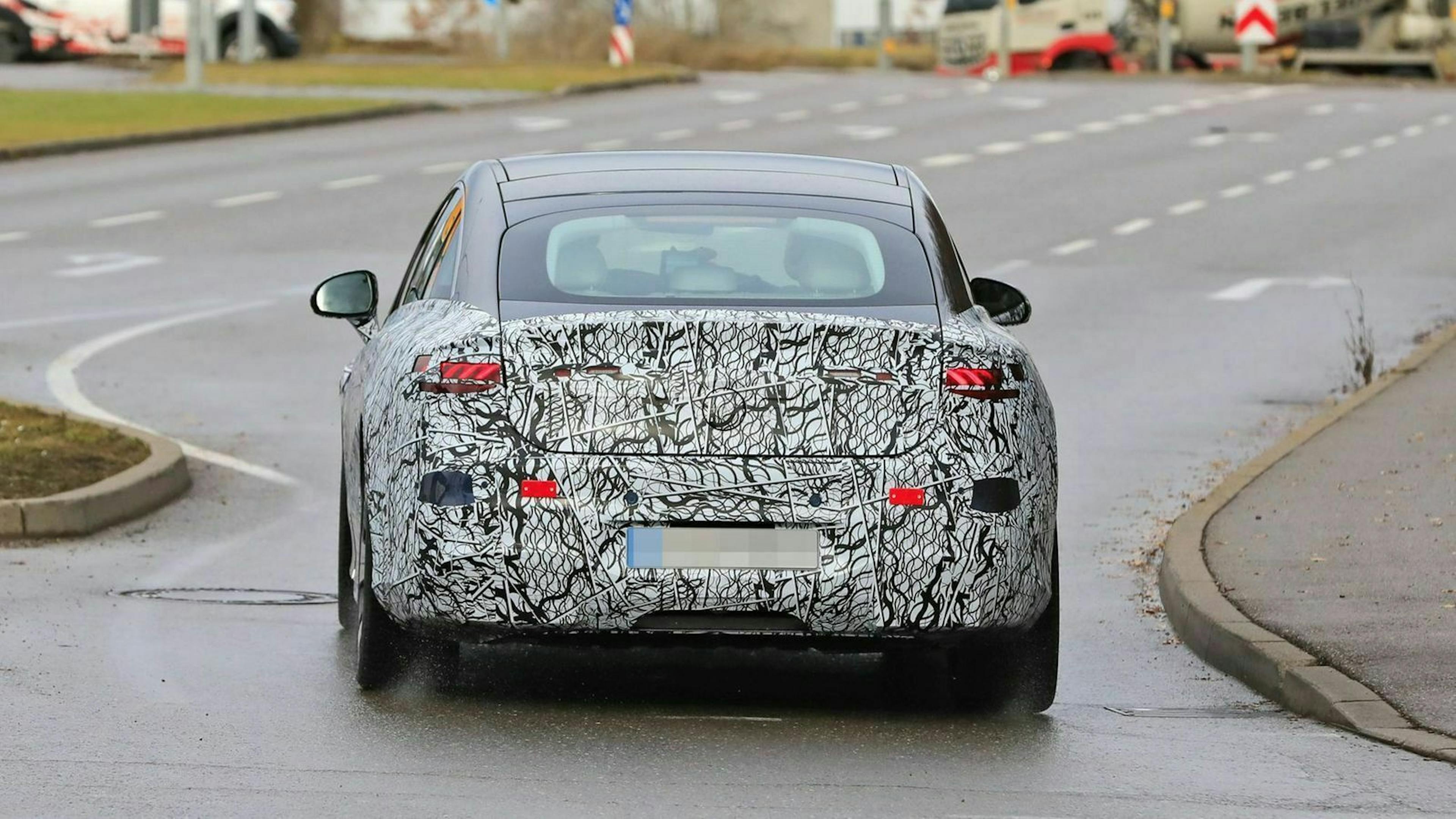 Mercedes EQS Erlkönig Heckansicht