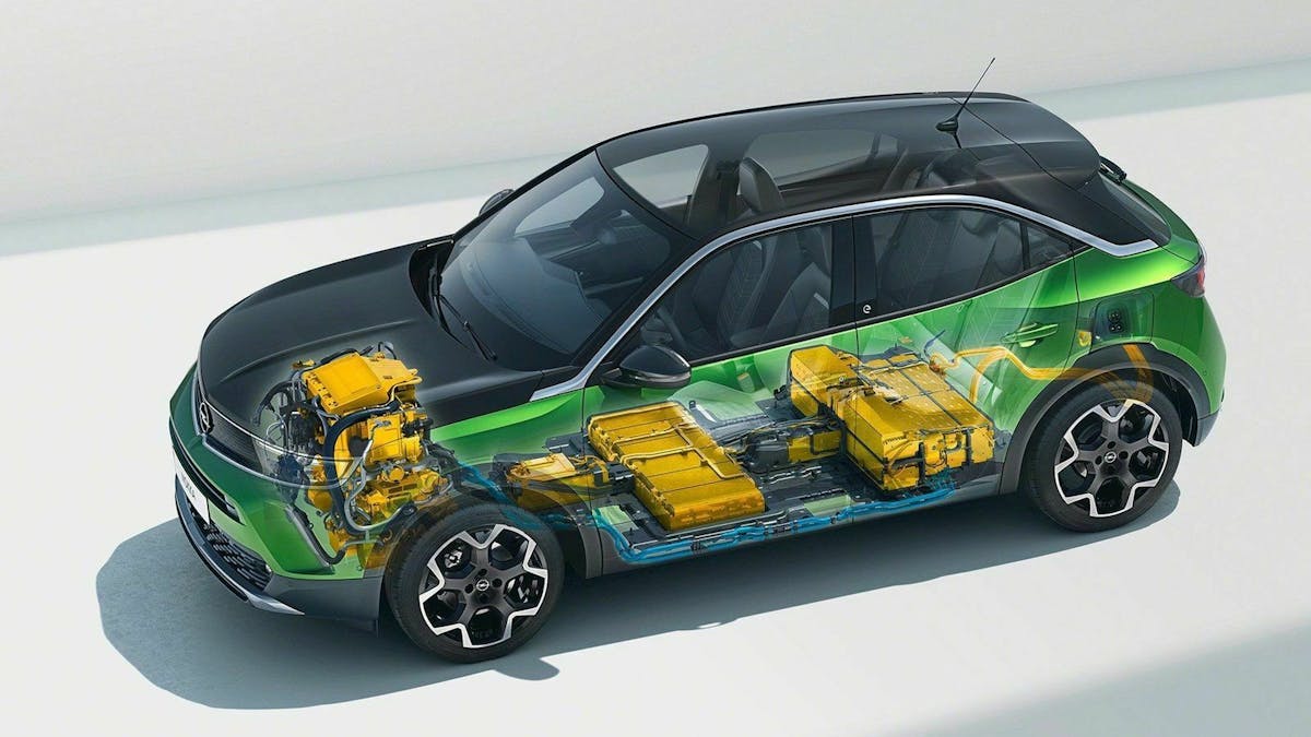 Opel Mokka 3D Rendering mit Antriebsstrang
