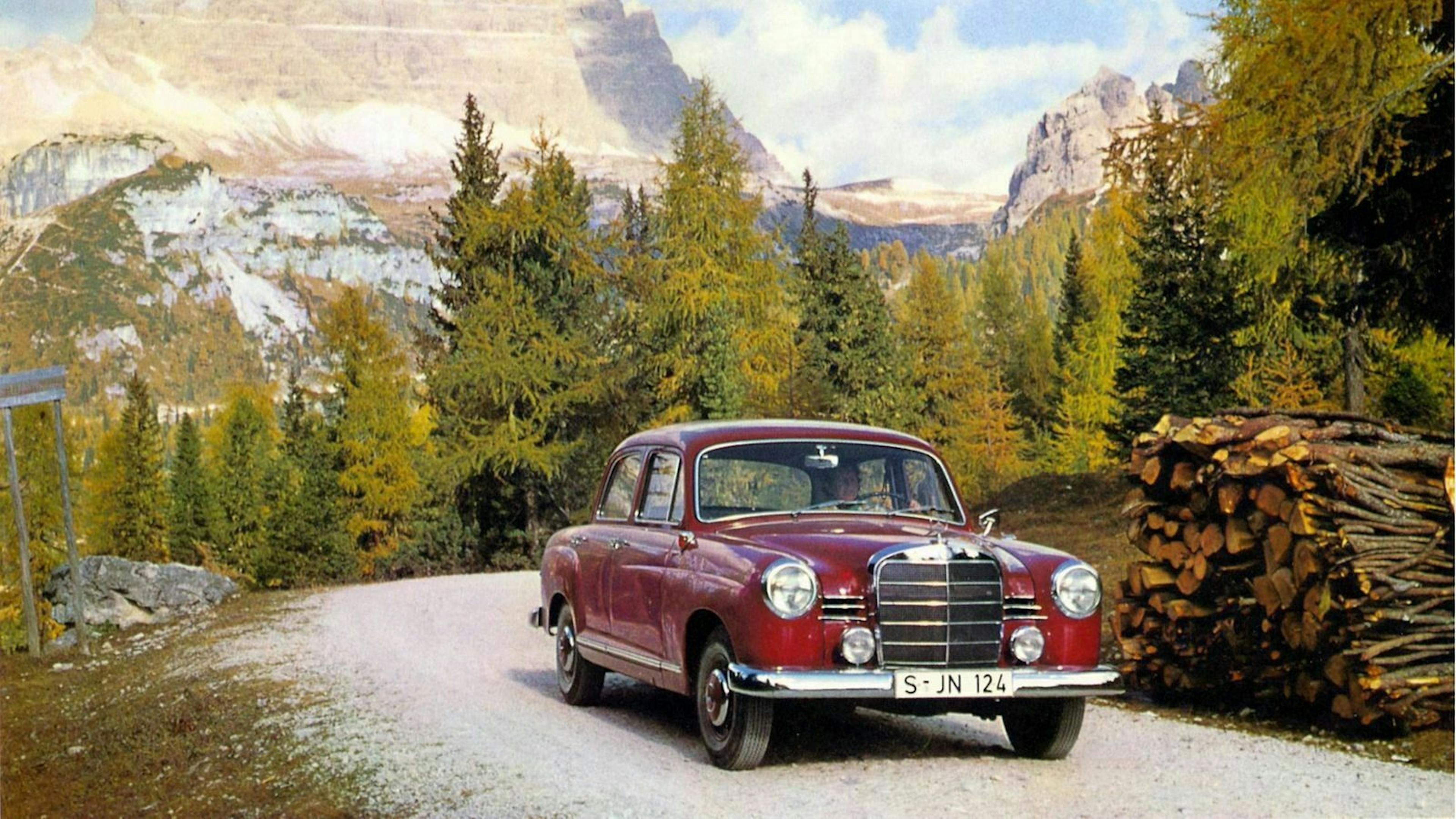 Der Mercedes Ponton (W120/W121) in Frontansicht