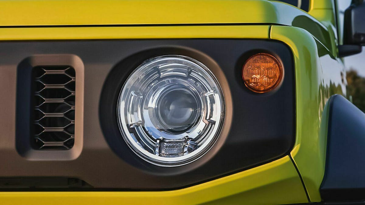 Suzuki Jimny Detailansicht Scheinwerfer