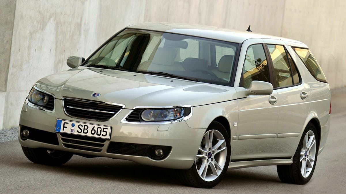 Saab 9-5 Turbo Sport-Kombi dreiviertel Frontansicht
