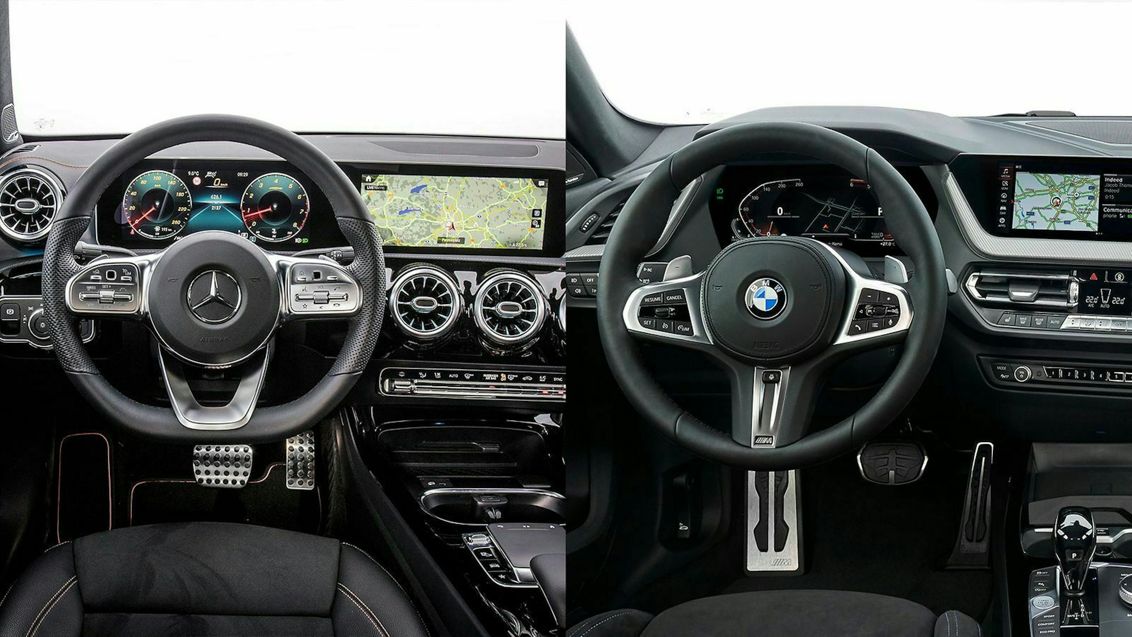 Der Mercedes CLA besitzt ein moderneres Assistenzsystem. Im Infotainment-Segment kann der BMW 2er Gran Coupé F44 gut mithalten