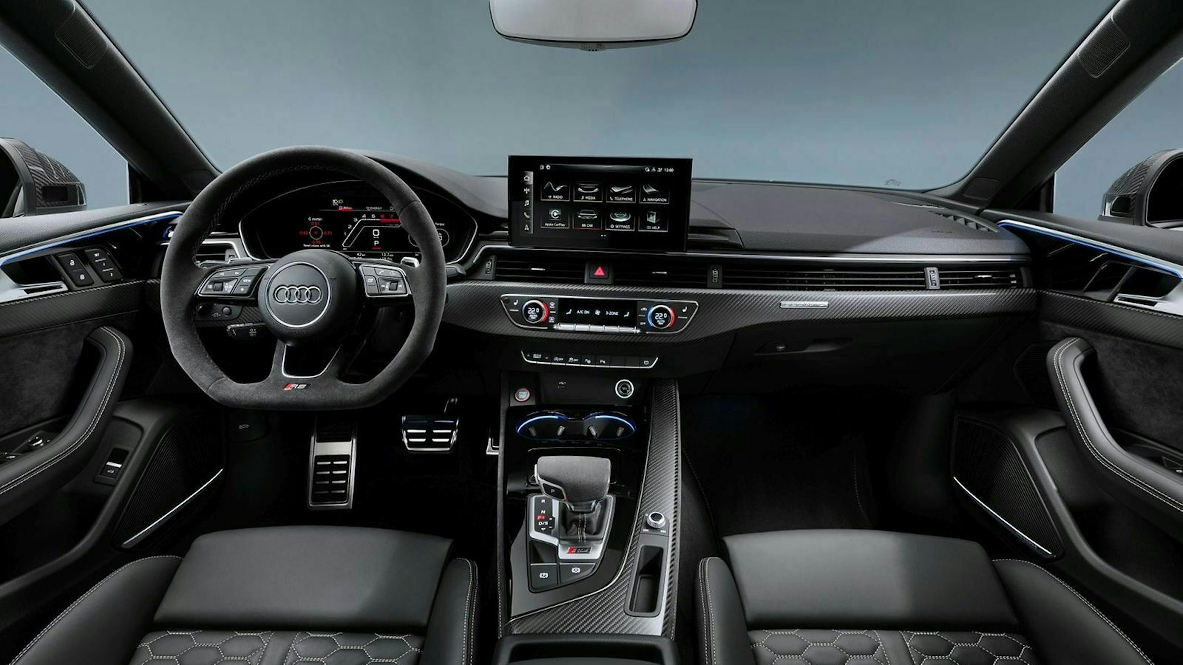 Cockpit-Ansicht des Audi RS 5