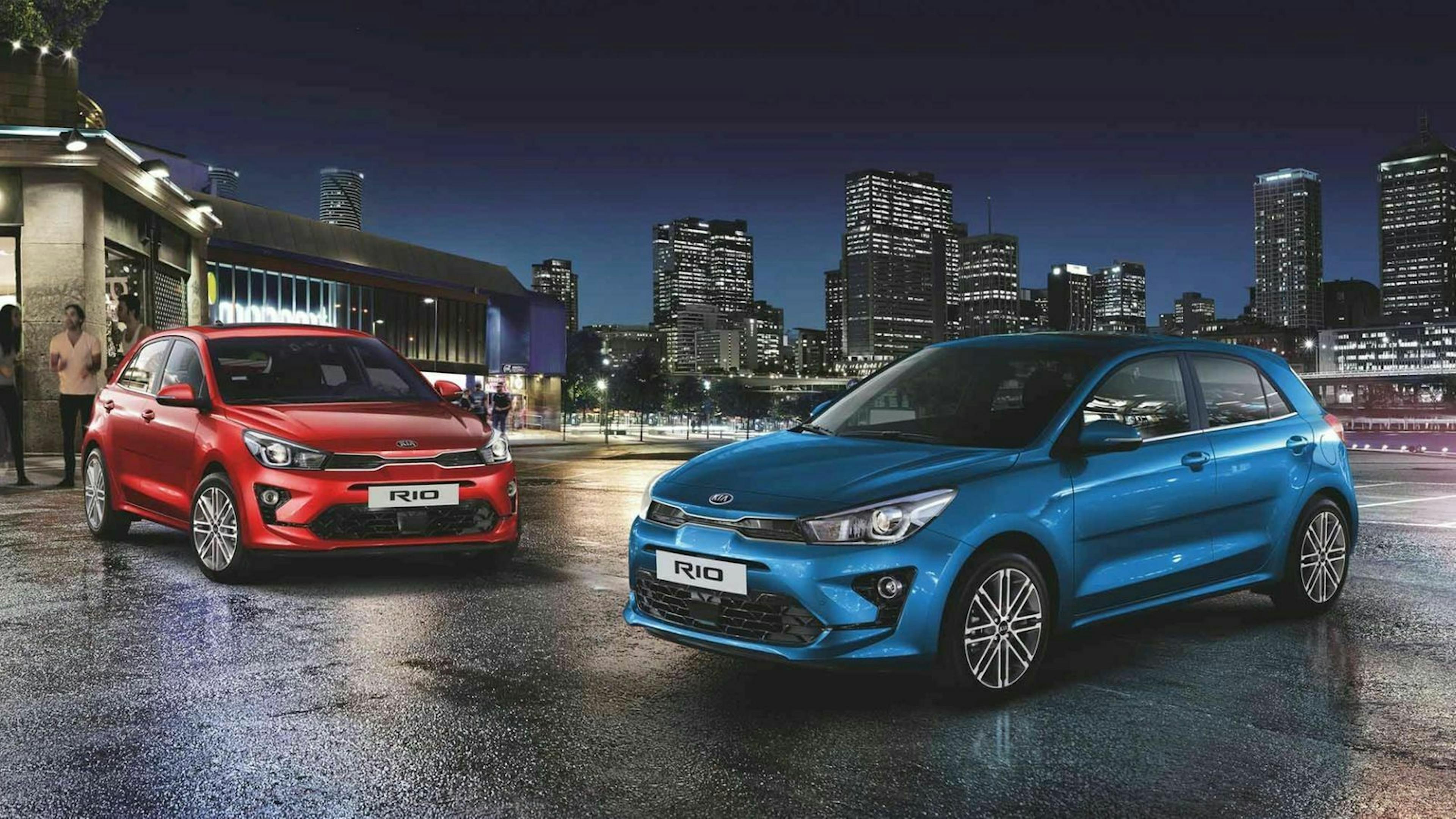 Kia Rio Facelift Dreiviertel-Frontansicht