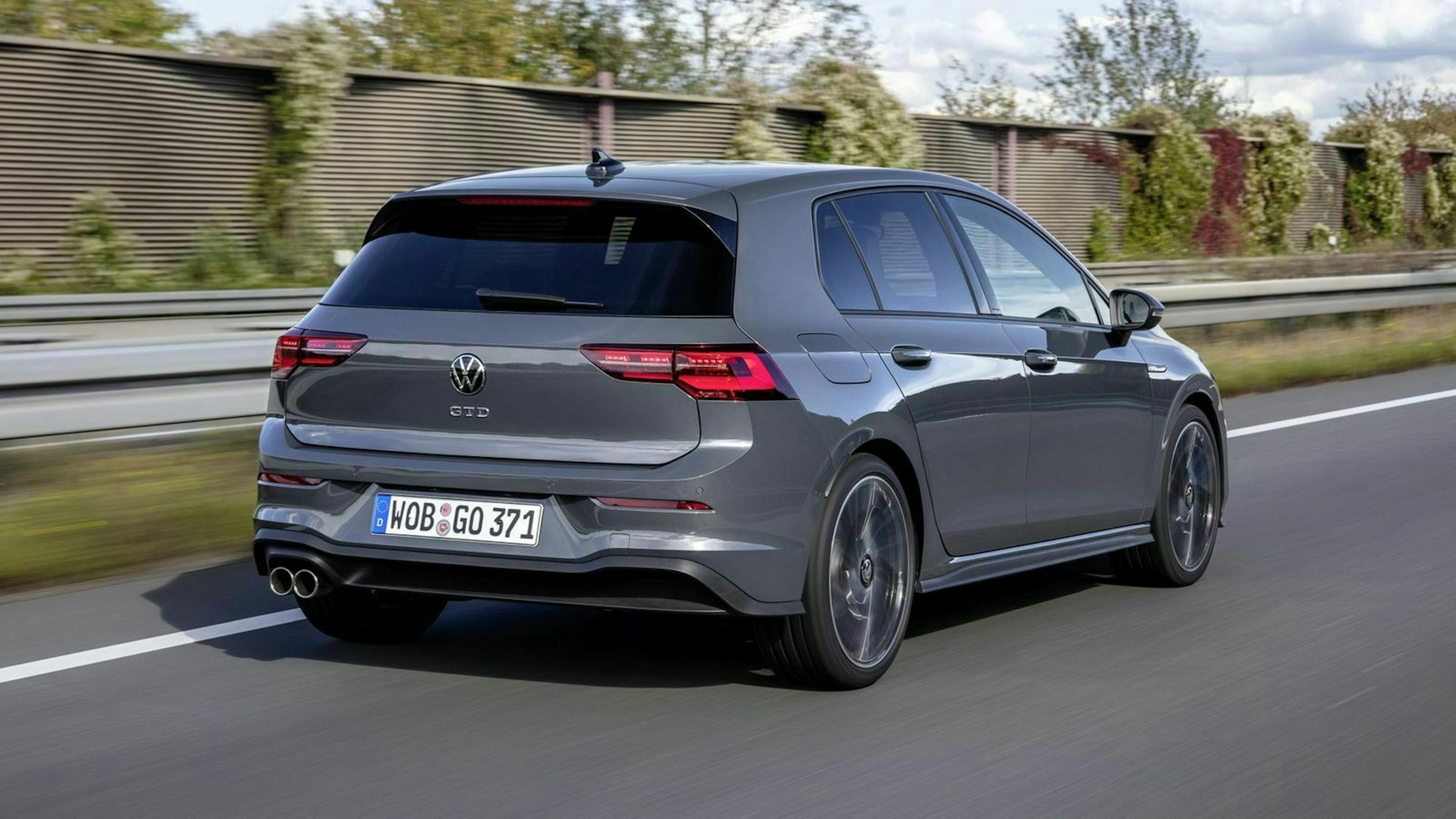 VW Golf 8 GTD in Heckansicht