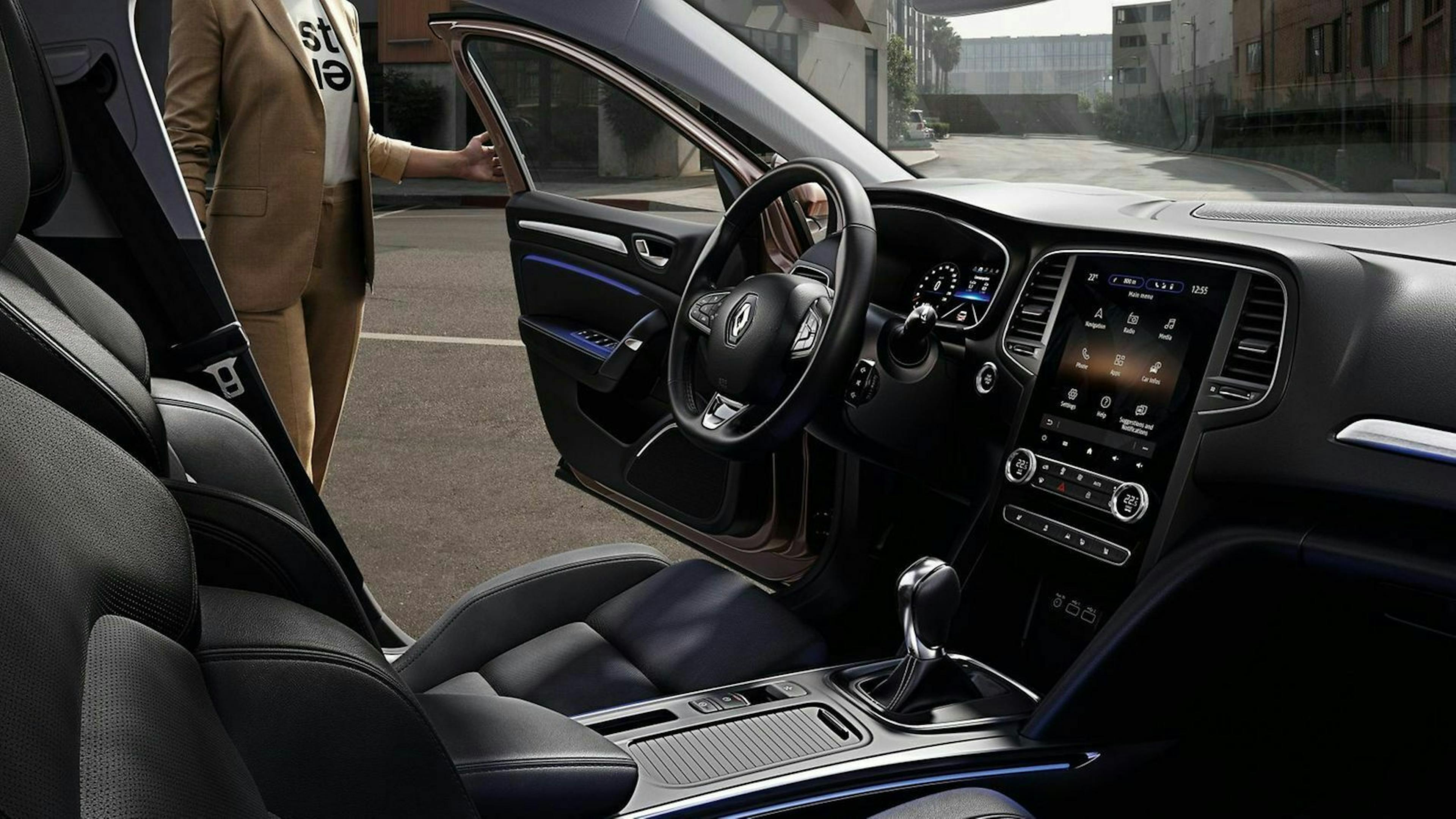 Ansicht des Innenraums des Renault Megane FL 2020