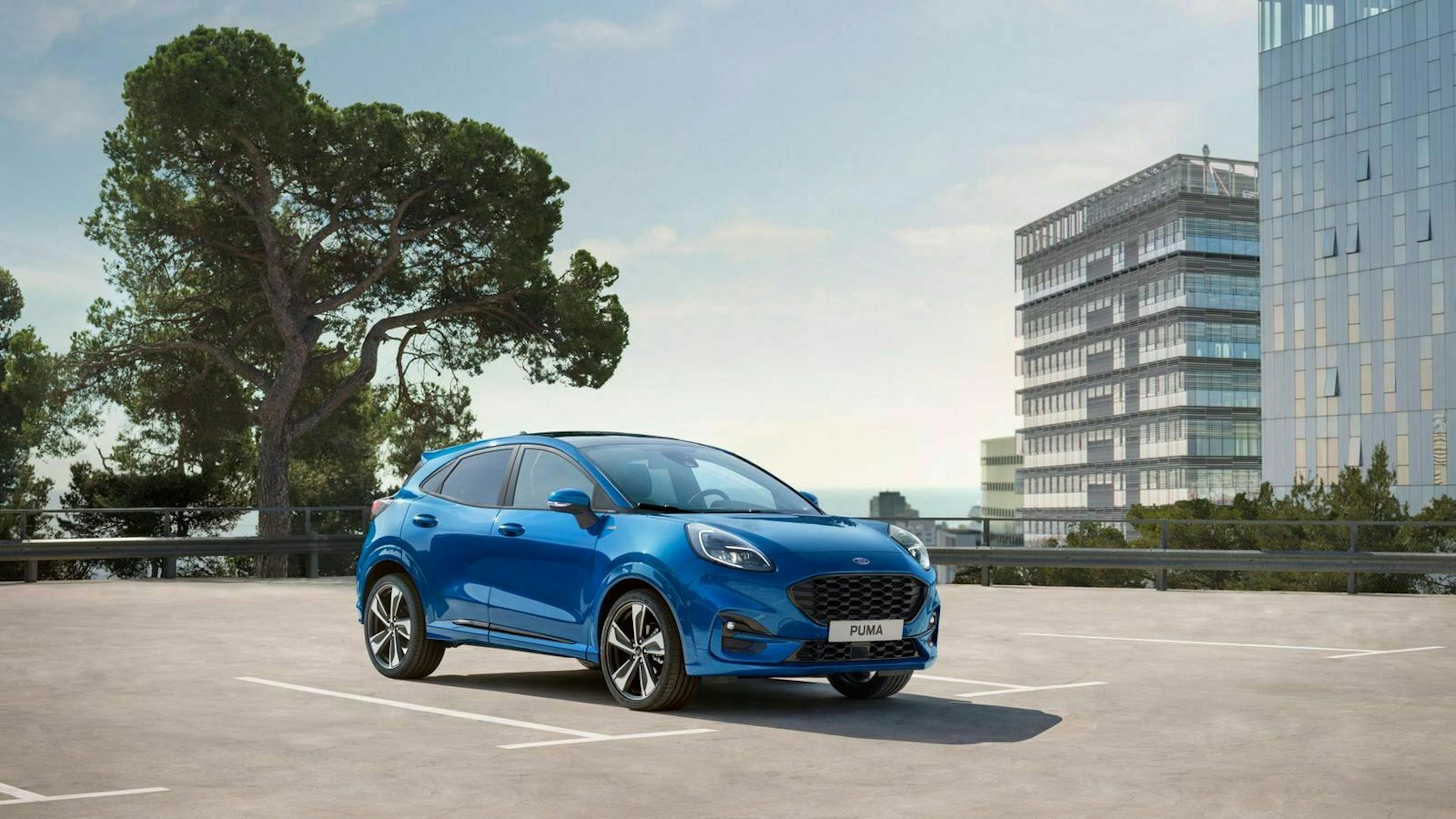 Der Ford Puma in Seitenansicht stehend