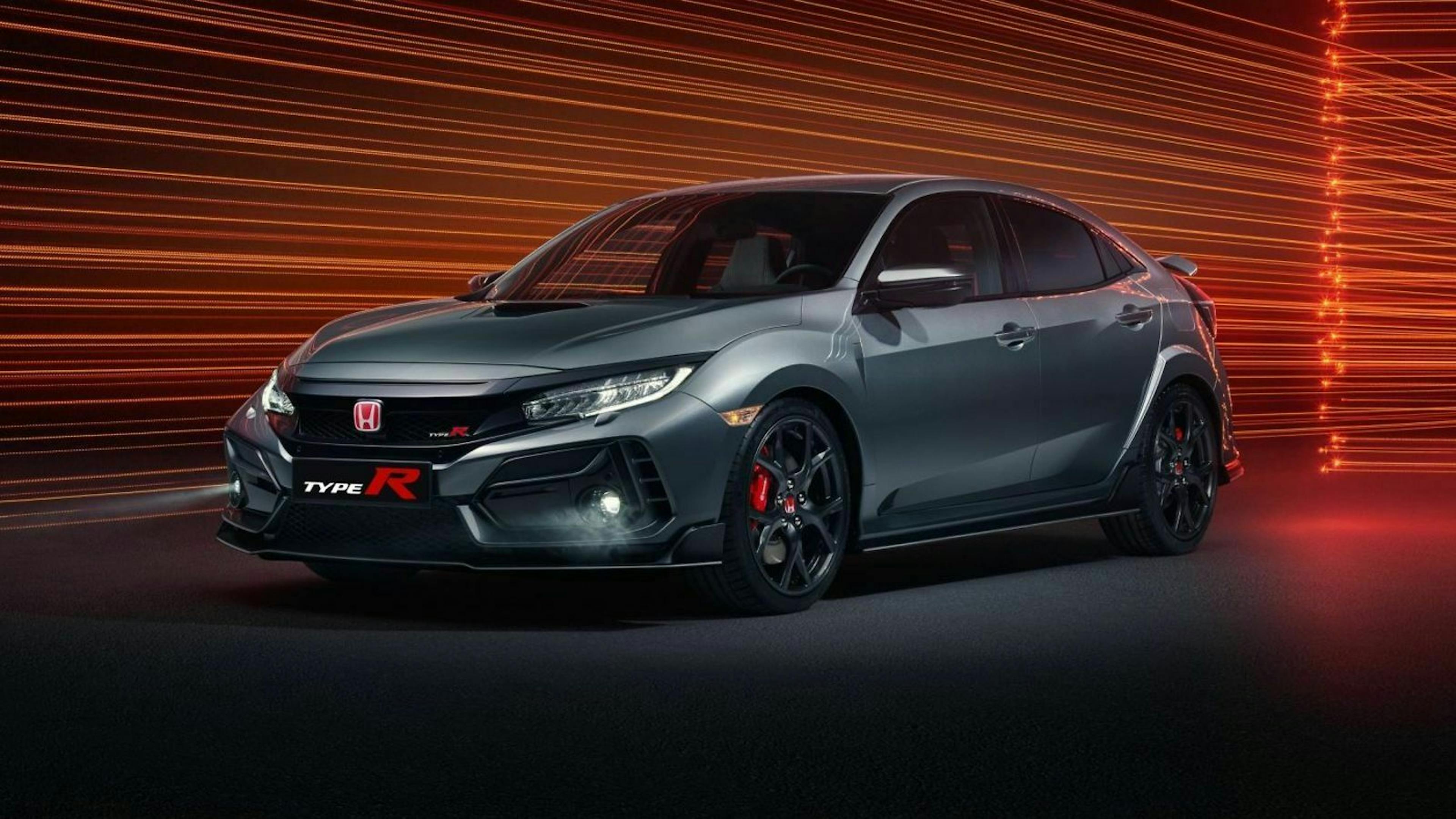 Honda Civic Type R in der Ansicht von vorne links, stehend