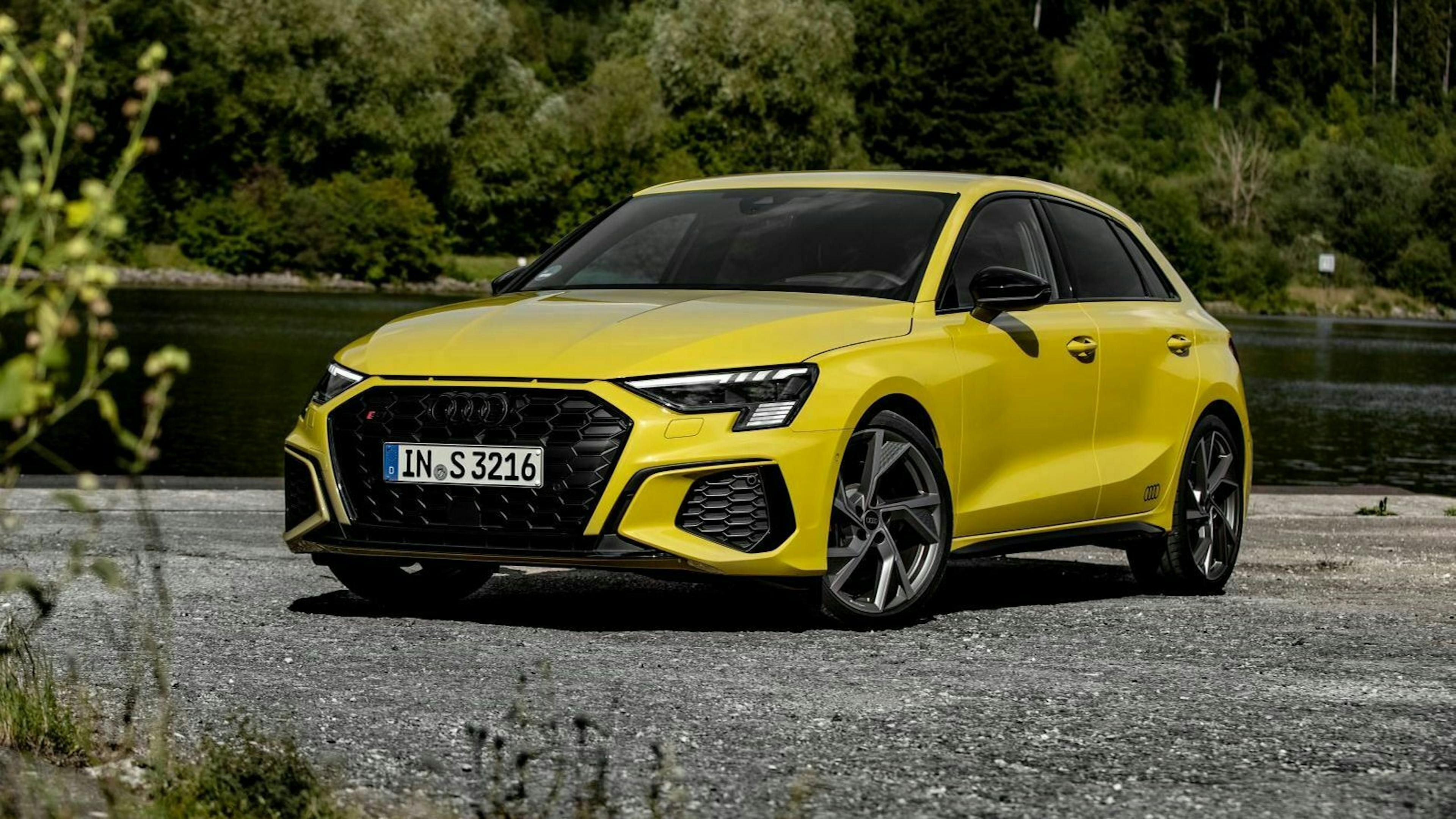 Zu sehen ist der Audi S3 2020 von vorne