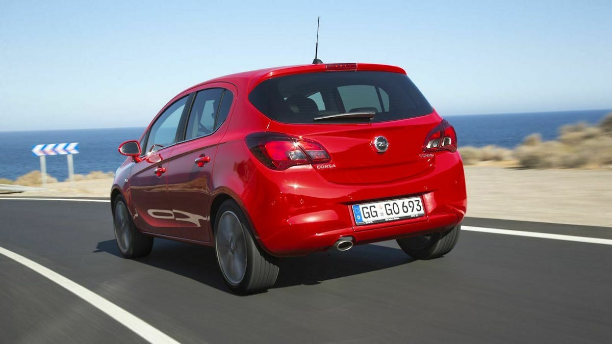 Opel Corsa Fünftürer, Rückansicht
