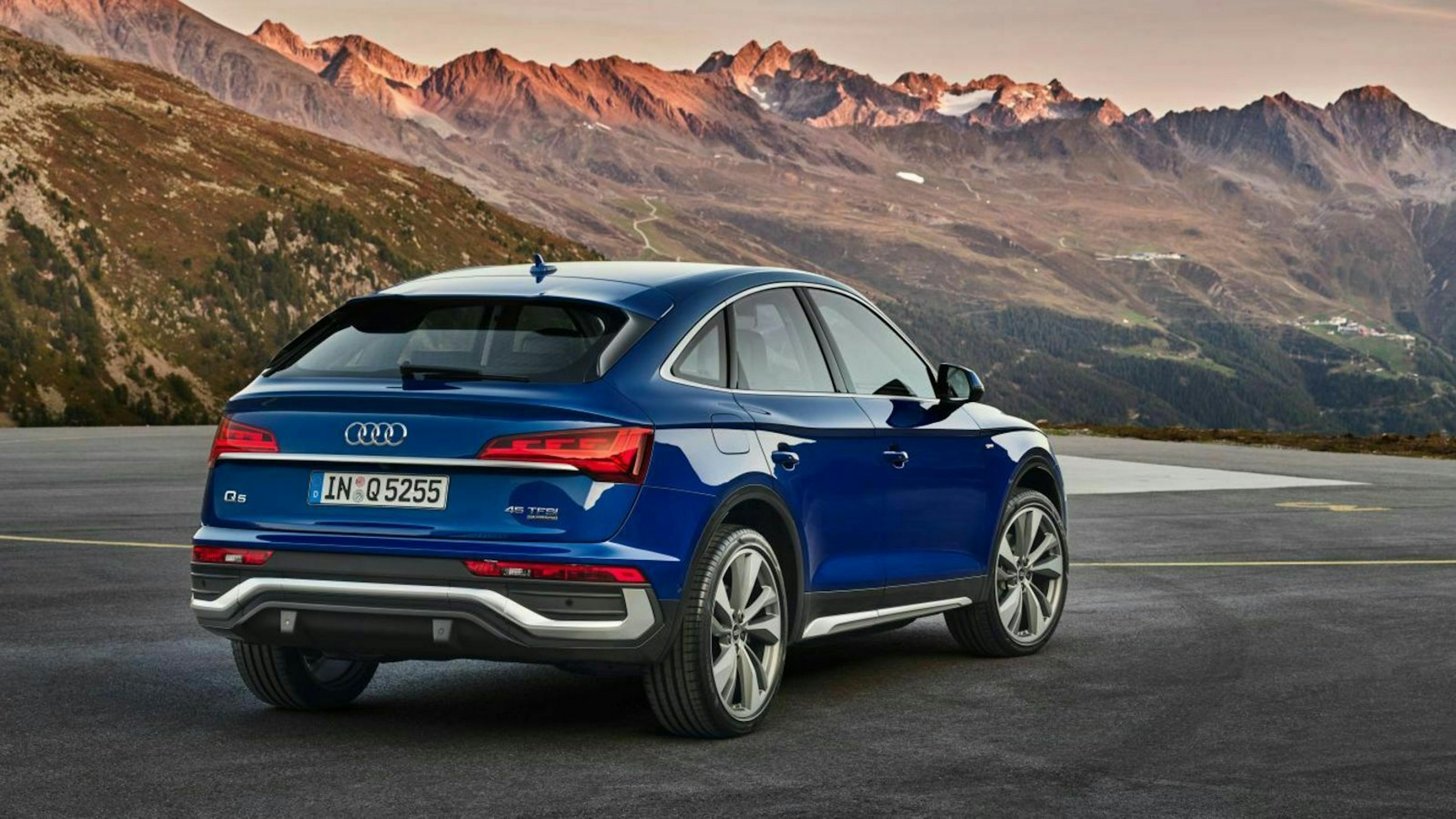 Audi Q5 Facelift Dreiviertel-Heckansicht