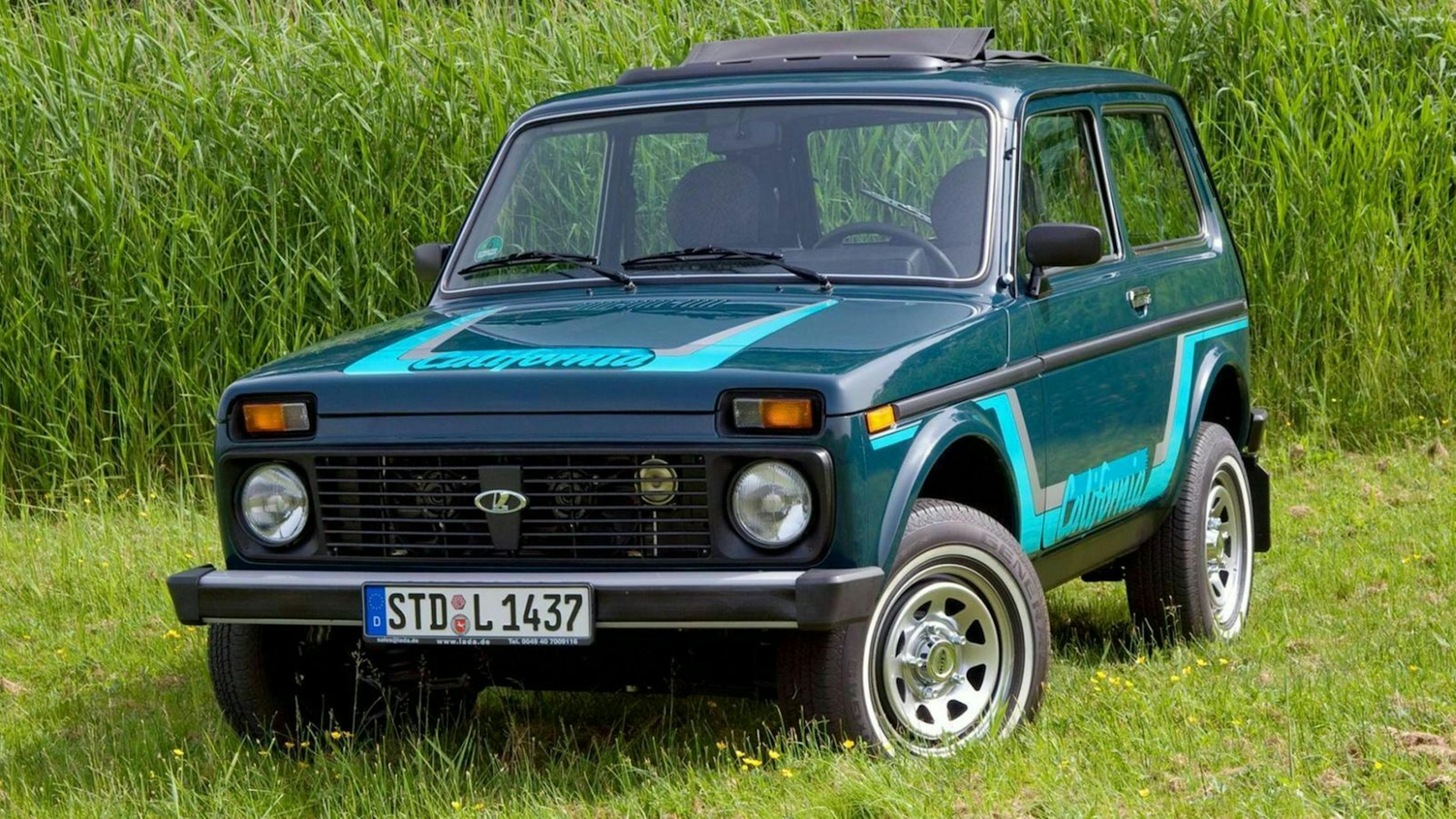 Der Lada Niva in Frontansicht