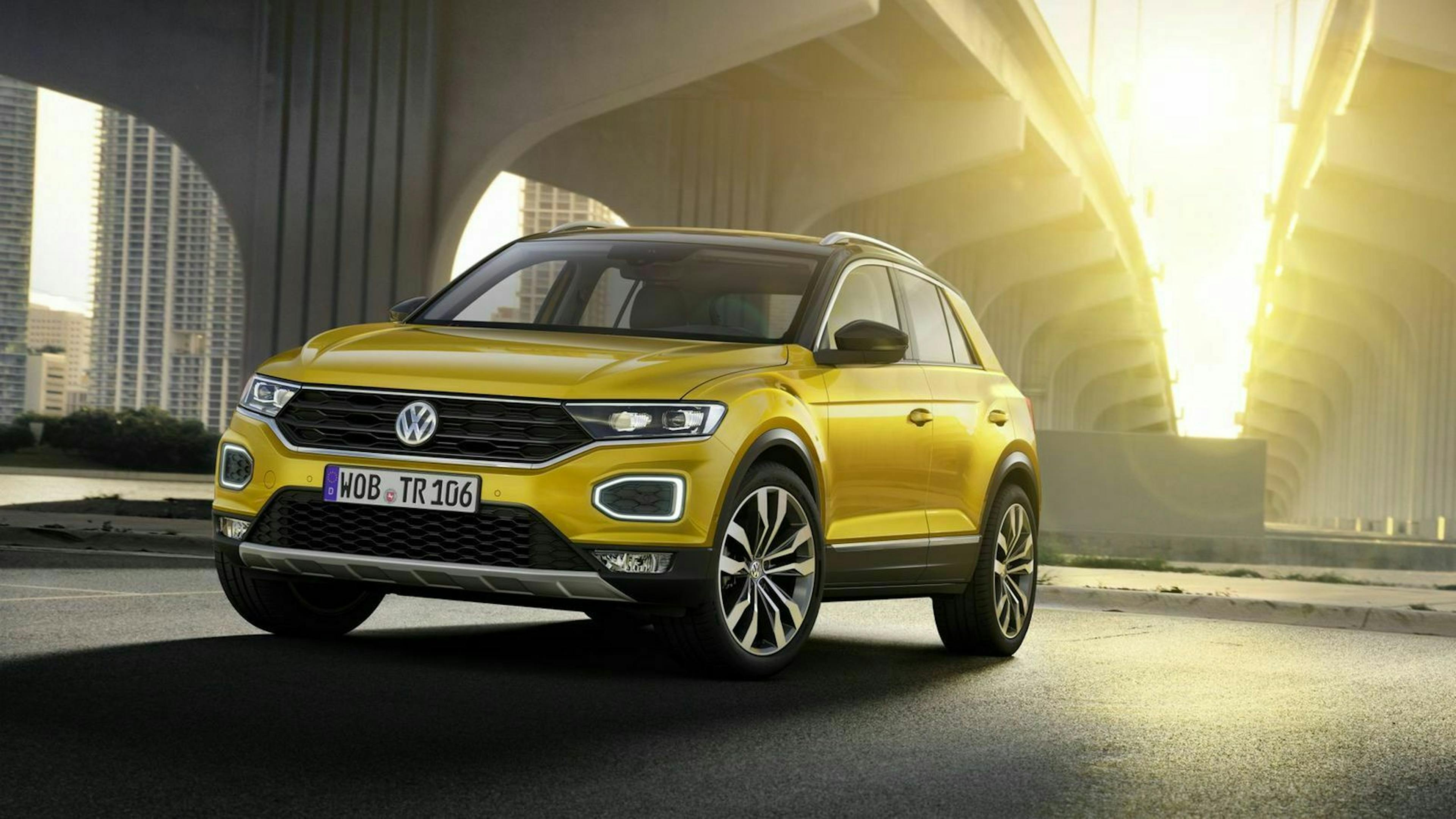 Der VW T-Roc in Frontansicht