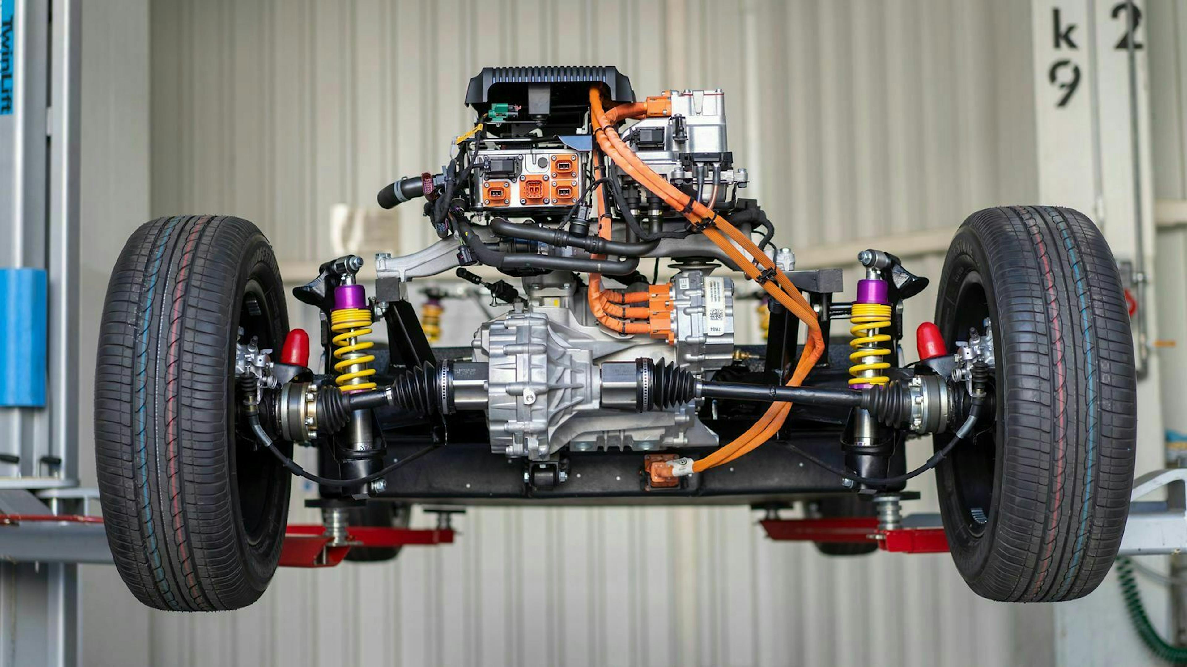 Für die Umrüstung wurden die erprobten Serienteile des VW e-up! verwendet