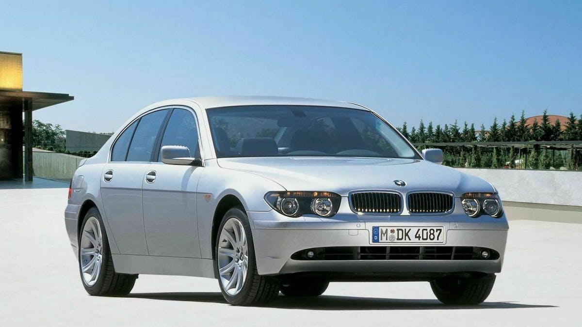 Der BMW 7er E65 in Frontansicht