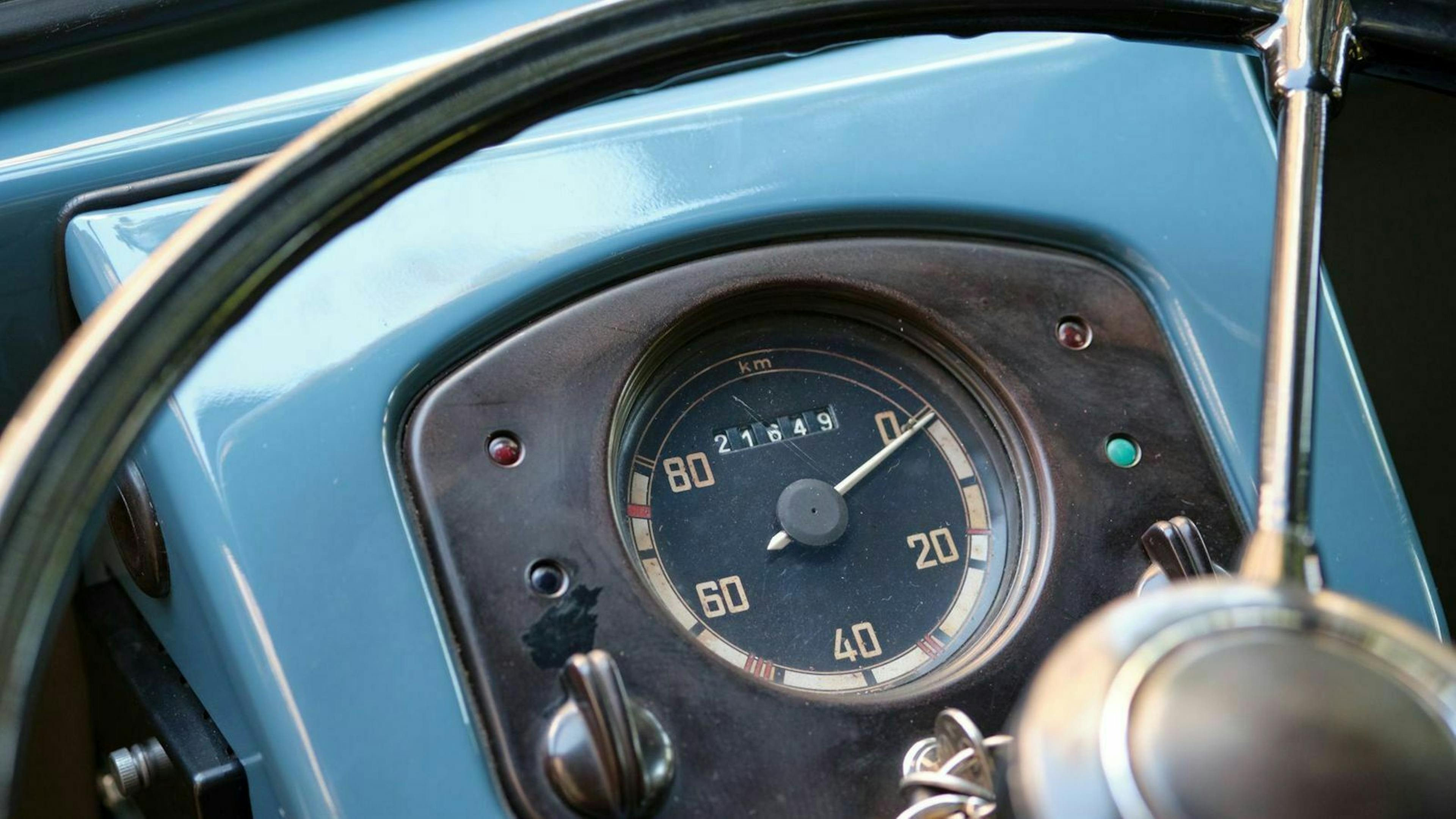 VW Bulli T1 Sofie Detailansicht Tacho