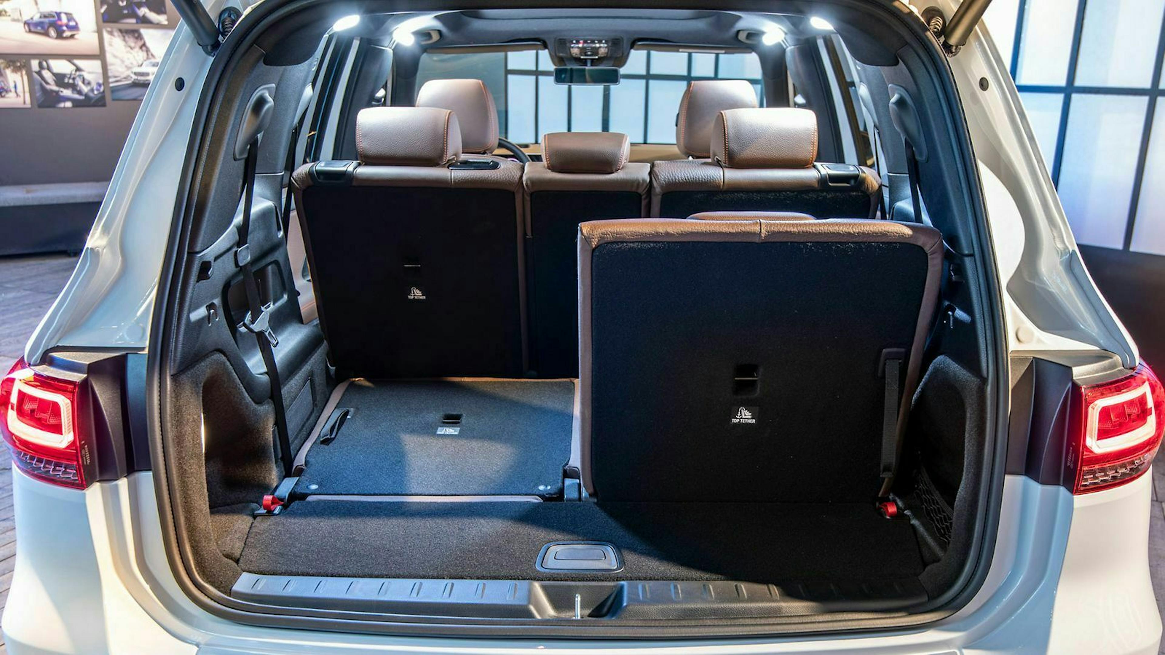 Bei ungeklappter Rückbank erreicht der GLB ein Kofferaumvolumen von 1.808 Litern