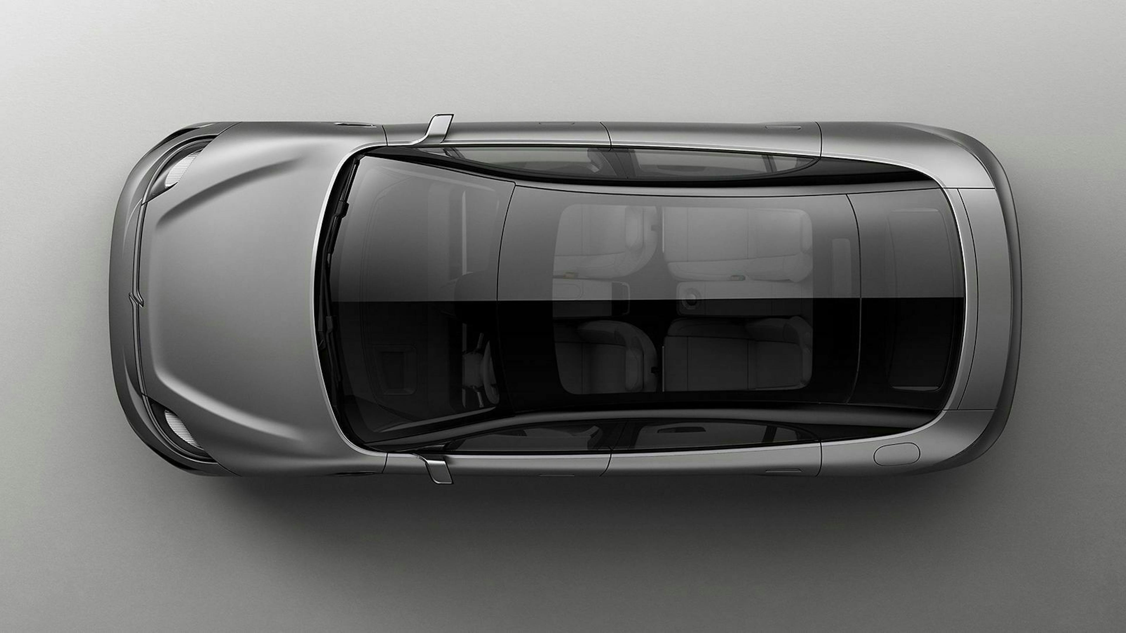 Sony Vision-S in der Draufsicht, stehend