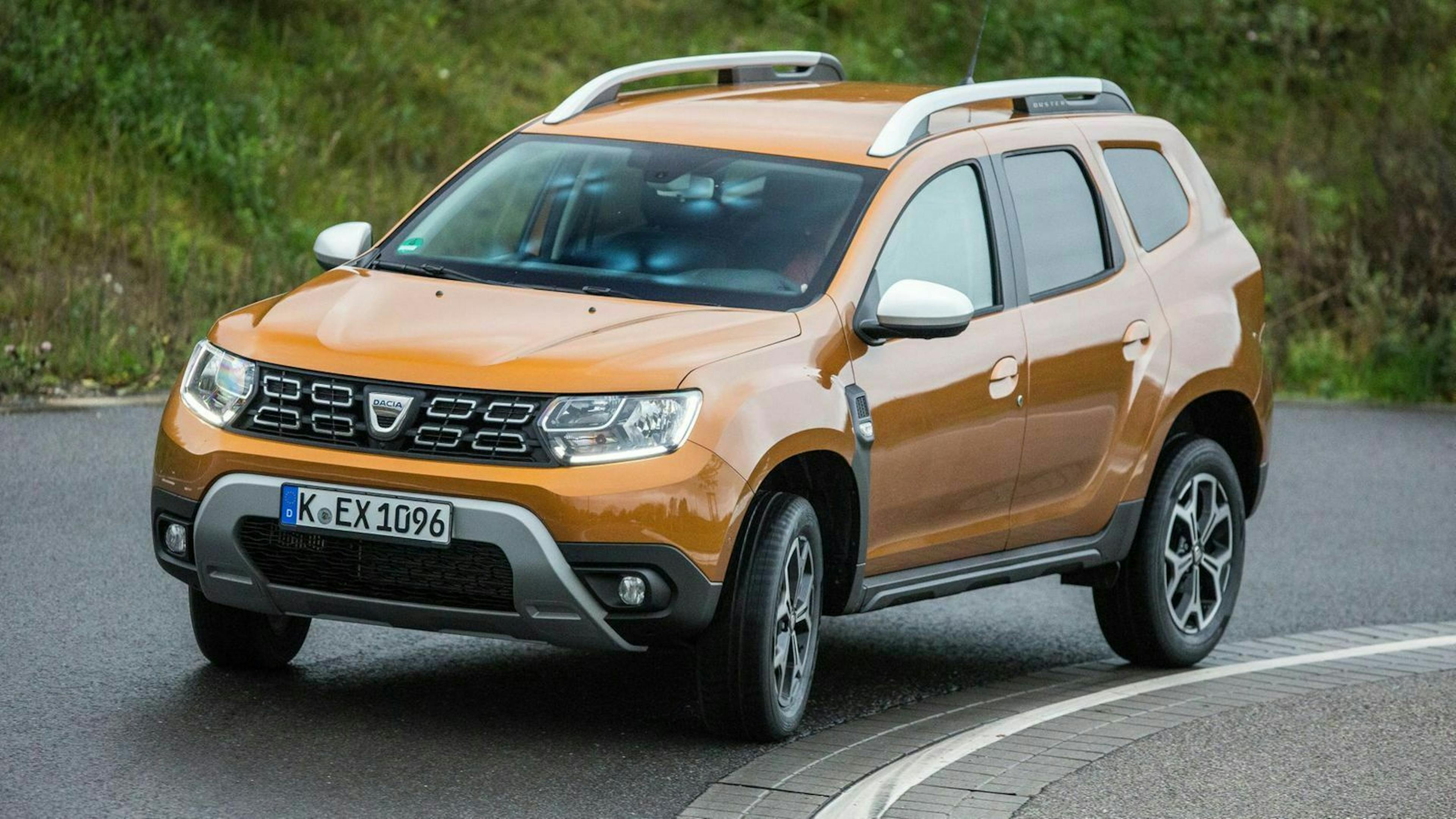 Der Dacia Duster in Frontansicht 