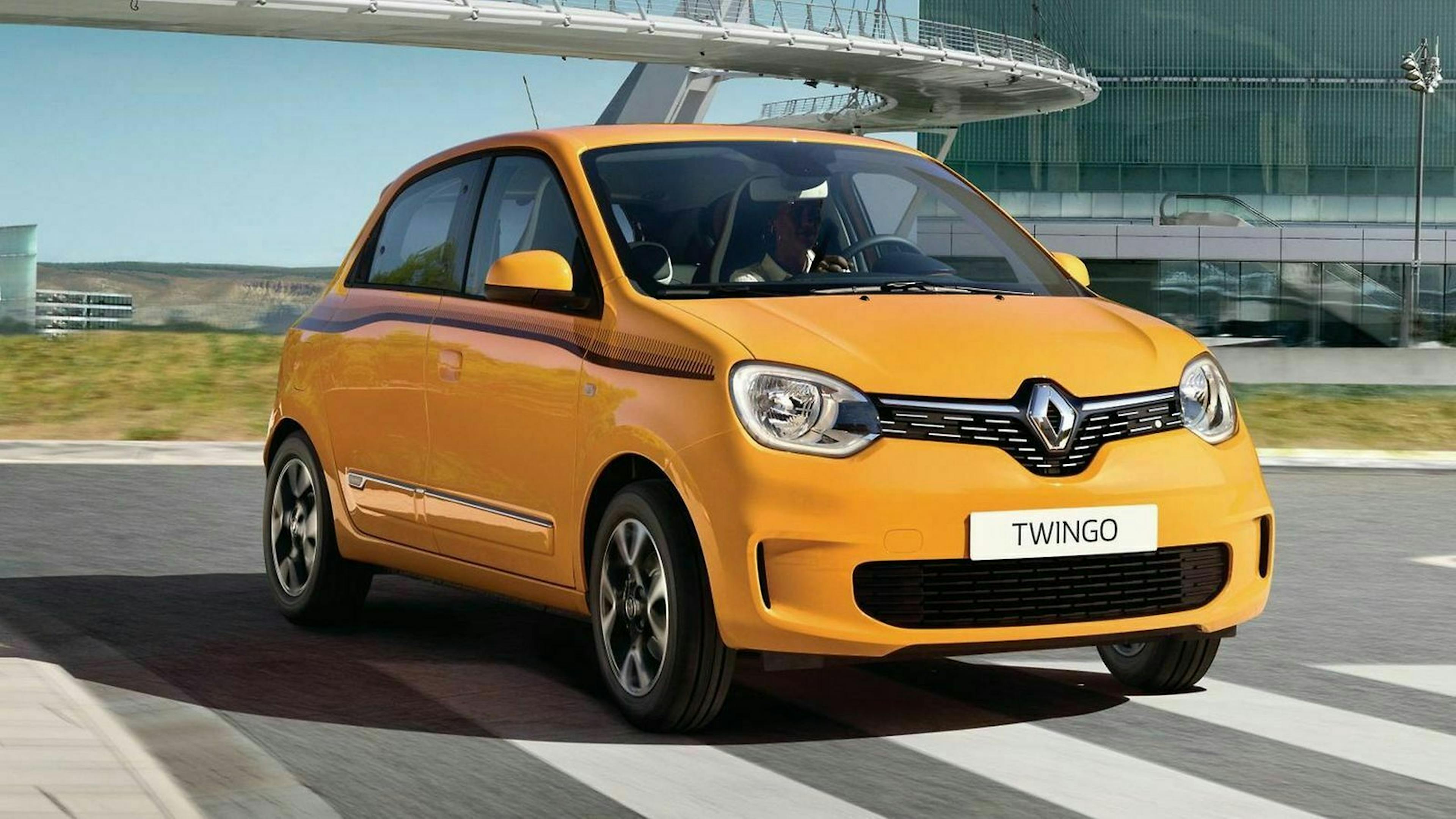 Zu sehen ist der Renault Twingo III von vorn
