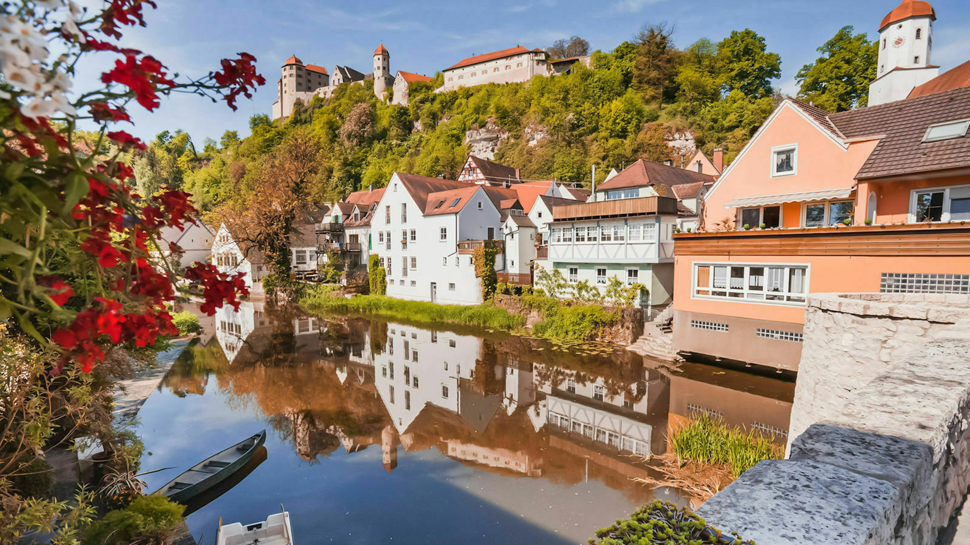 Die Warnitz fließt durch Harburg 
