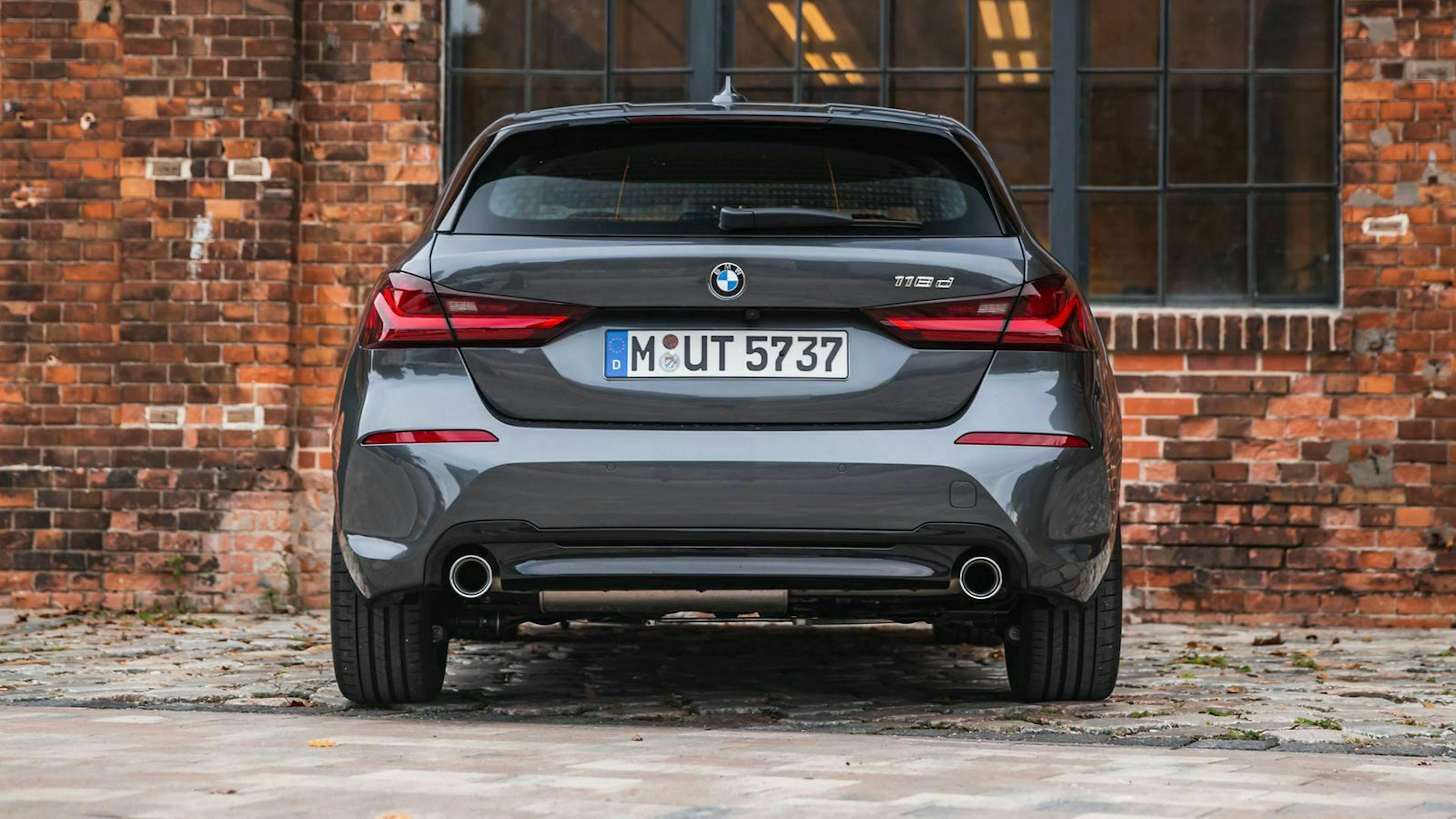 BMW 118d in der Heckansicht