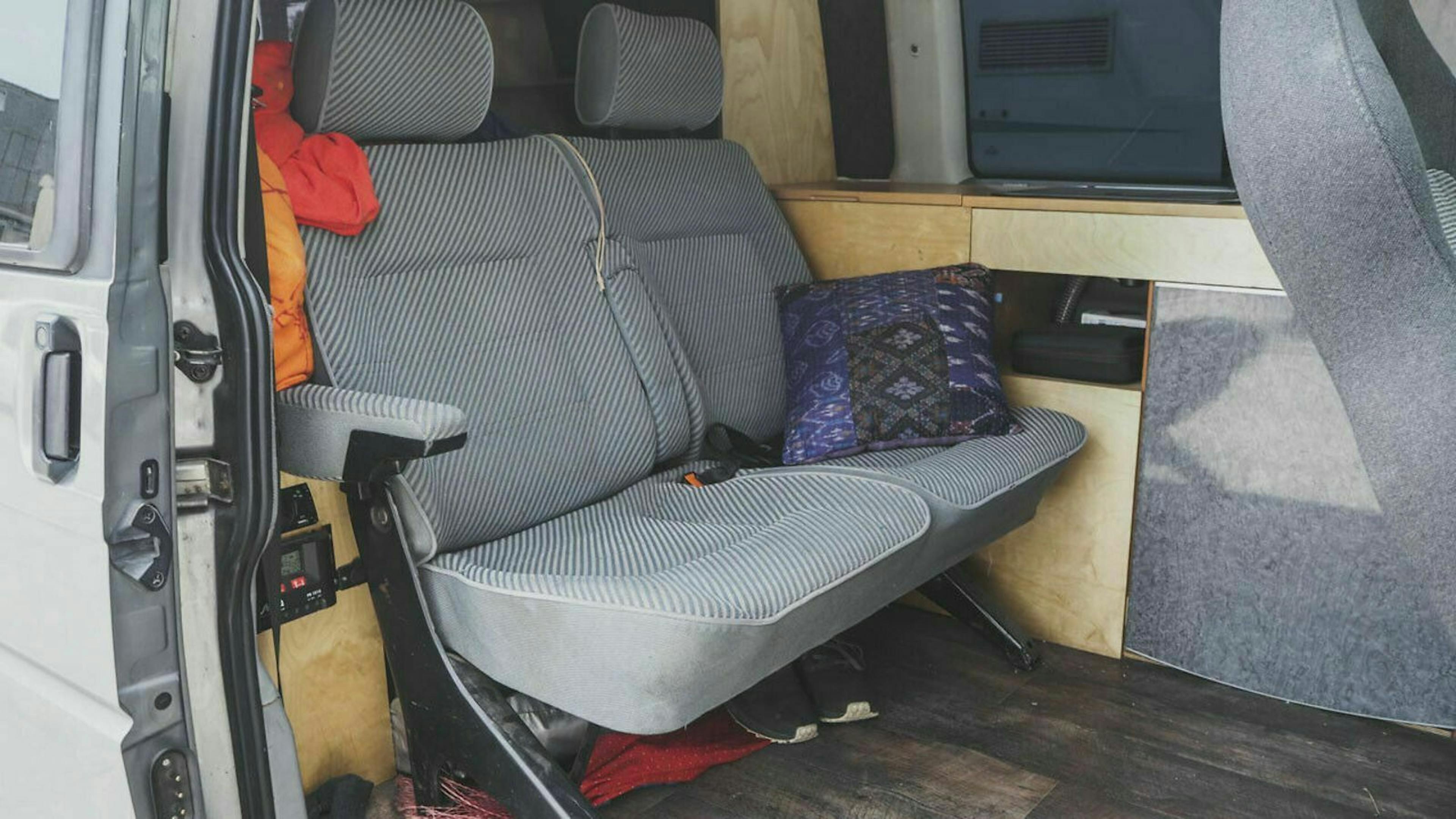 Nach dem Umbau: Aus einem Bus wurde ein einfacher Camper
