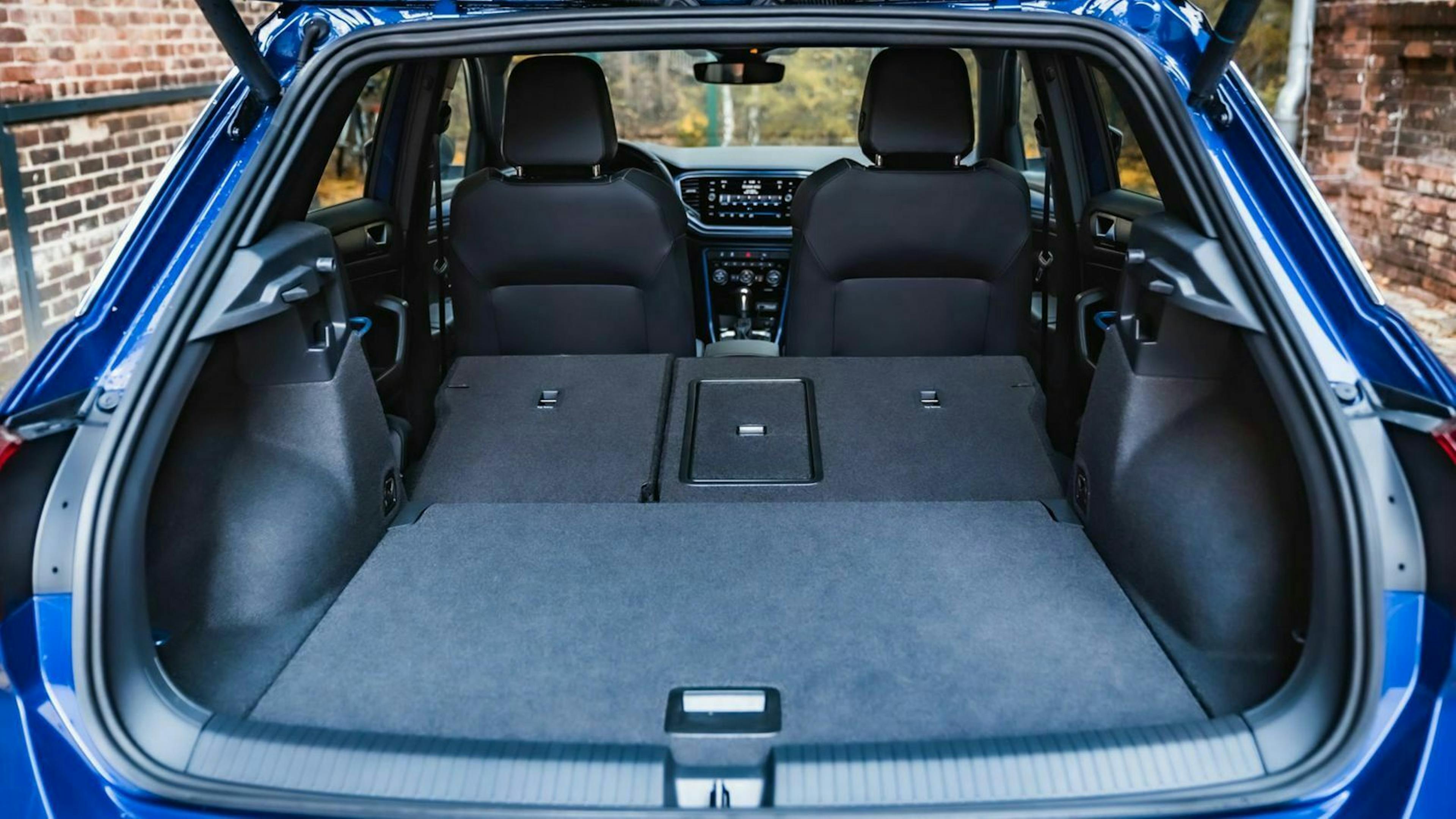 VW T-Roc Kofferraum Rückbank umgeklappt