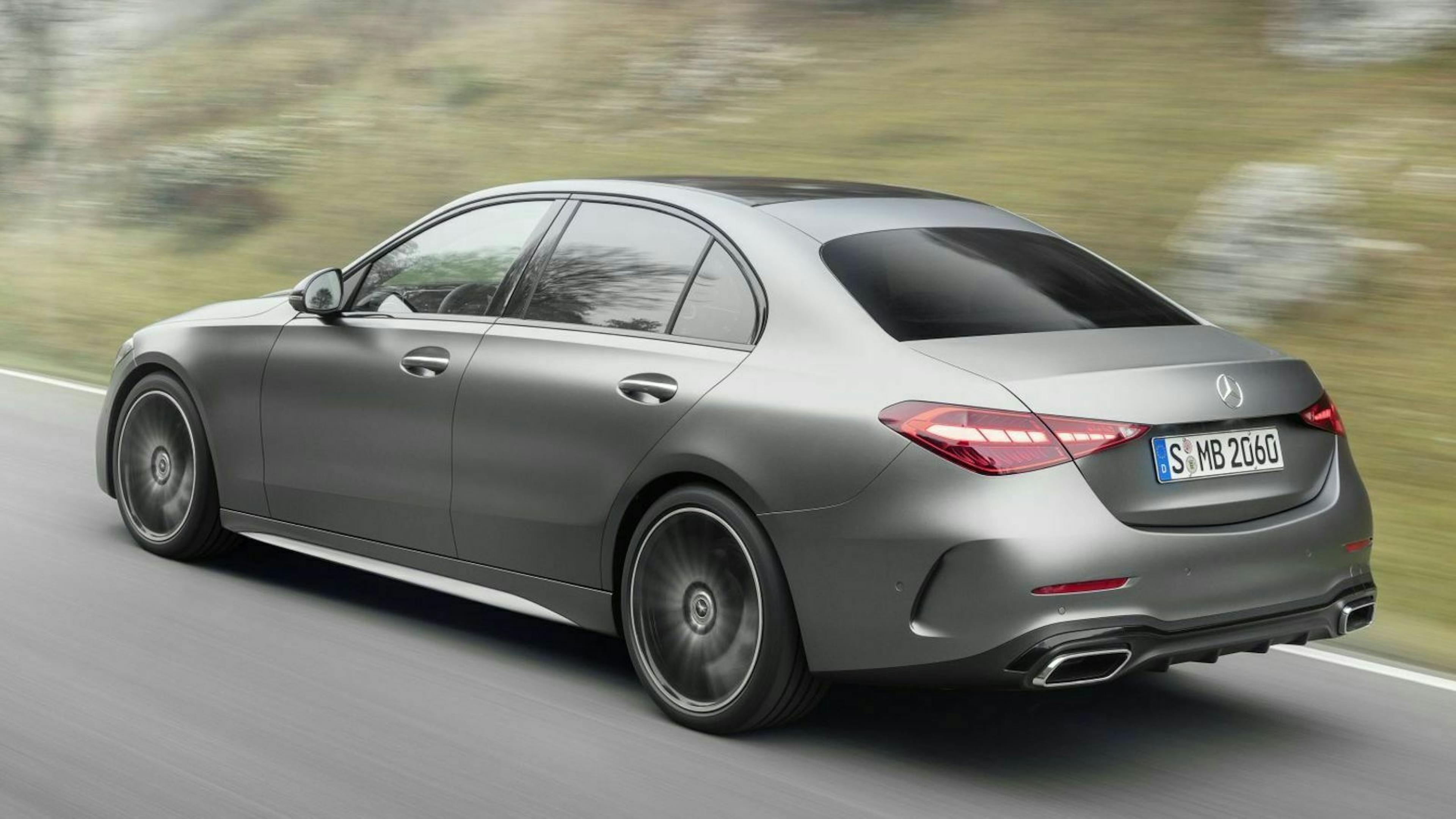 Mercedes C-Klasse 2021 Dreiviertel-Heckansicht