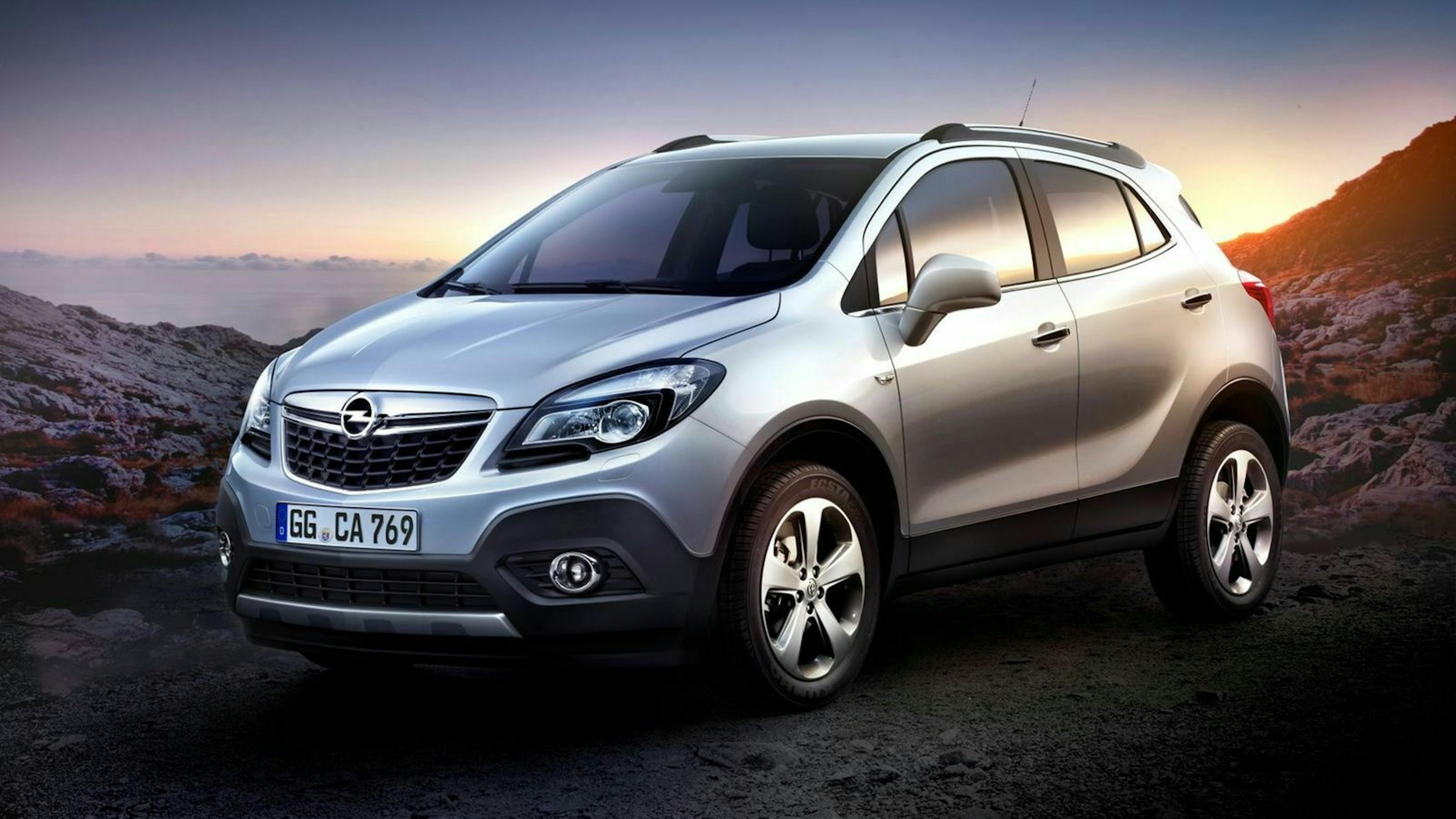 Der Opel Mokka in seitlicher Frontansicht