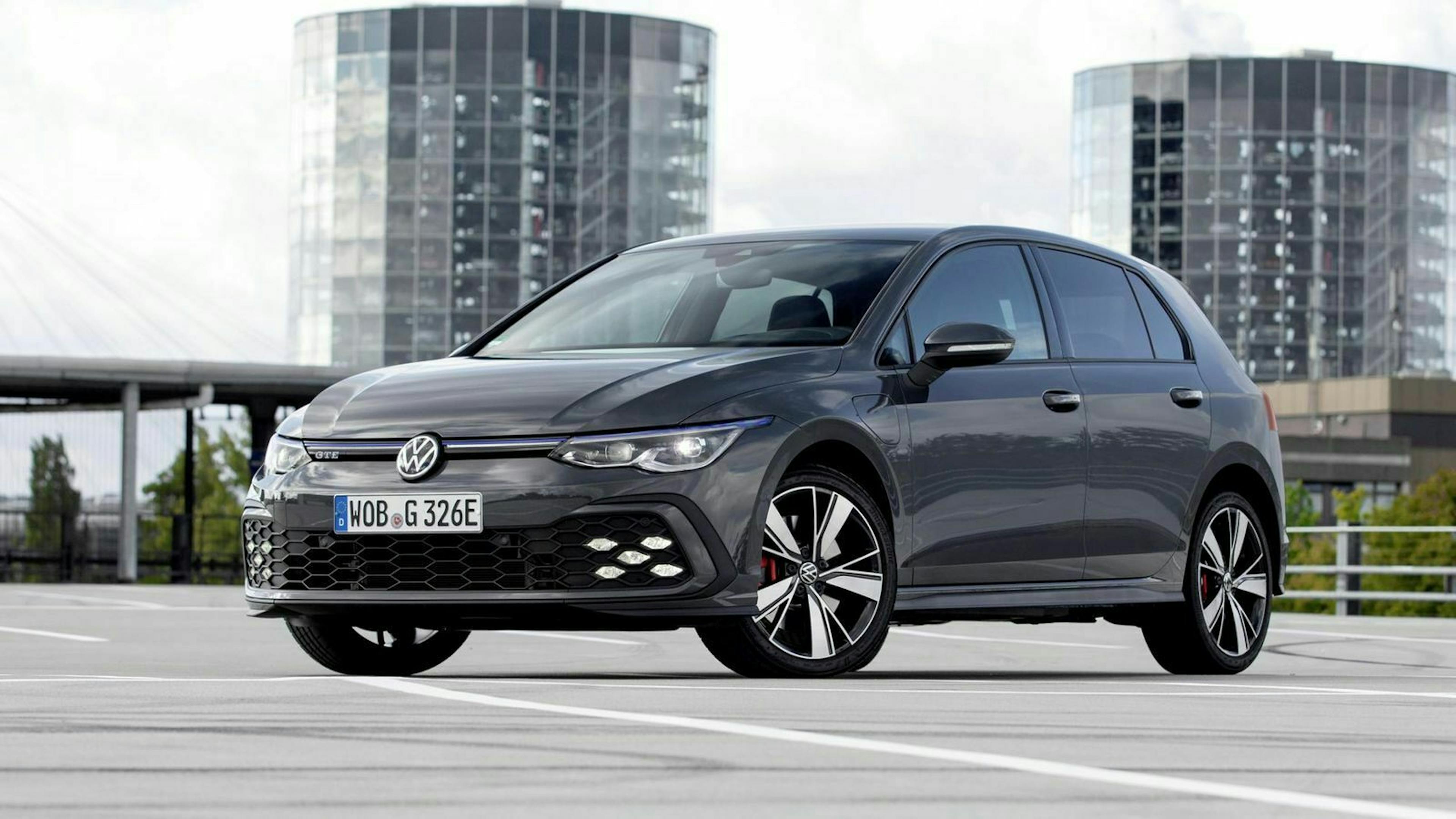 VW Golf 8 GTE in Frontansicht