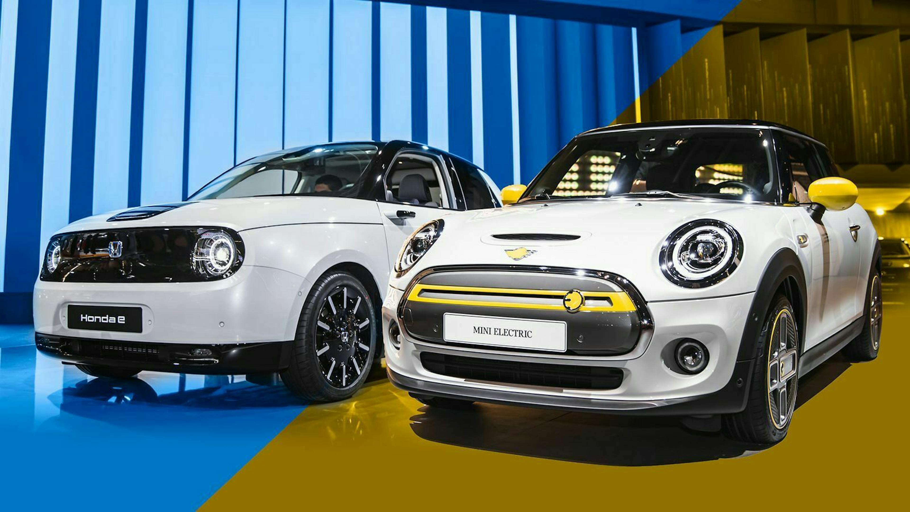 Honda e und Mini Cooper SE im Vergleich
