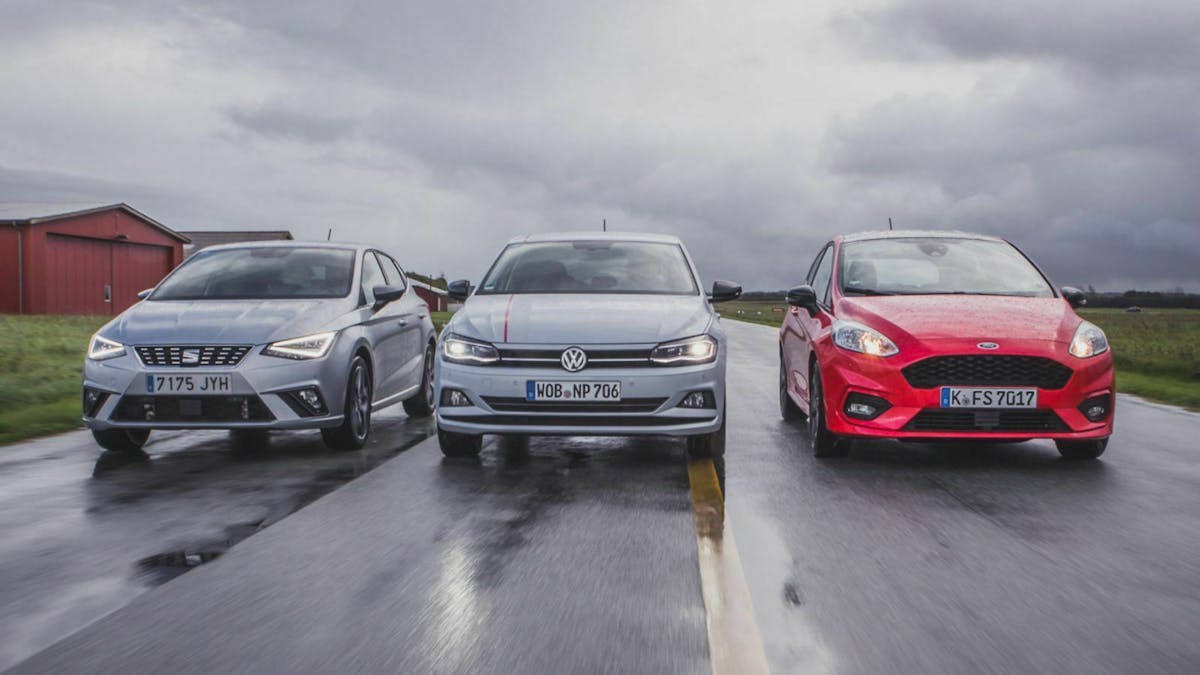 In unserem Test treten Seat Ibiza, VW Polo und Ford Fiesta gegeneinander an