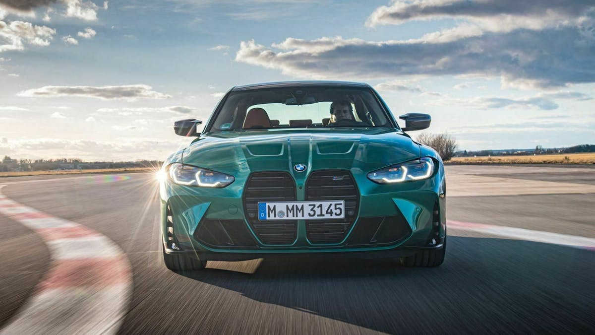 Zu sehen ist die Front des BMW M3