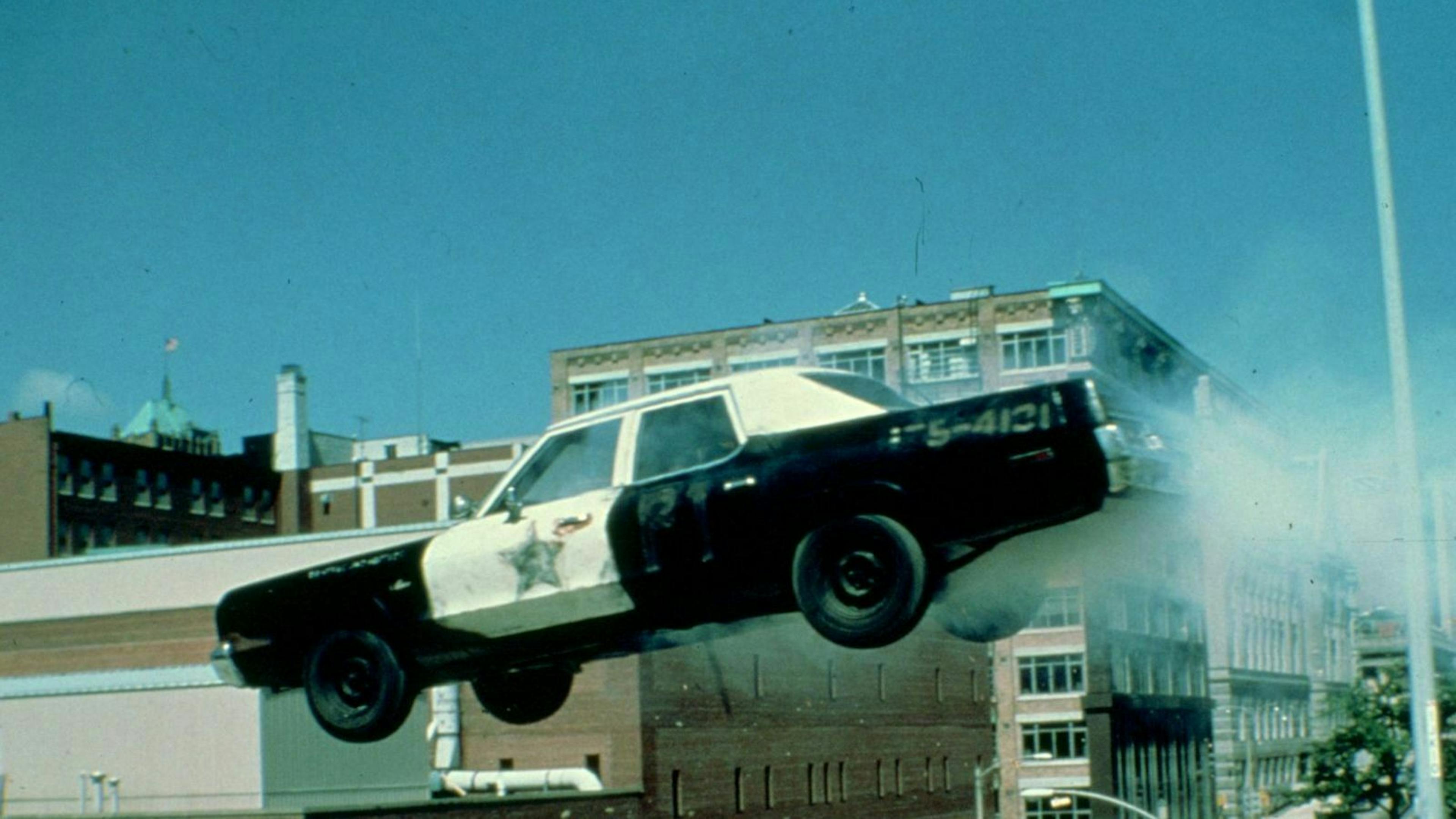 Zu sehen ist der Dodge Monaco aus dem Film "Blue's Brothers"