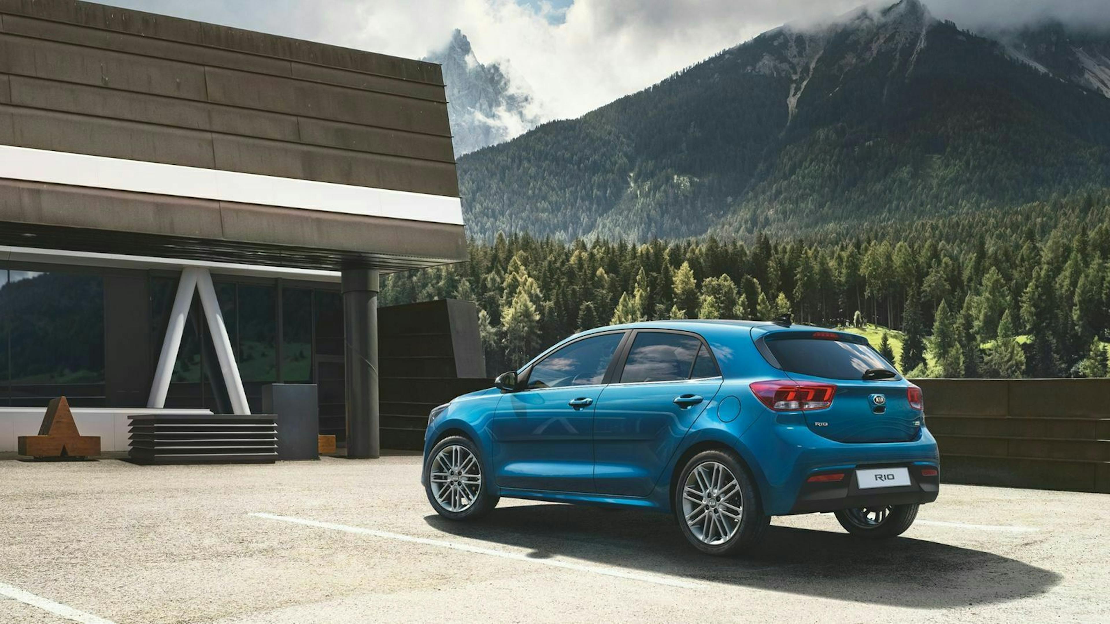 Kia Rio Dreiviertel-Heckansicht