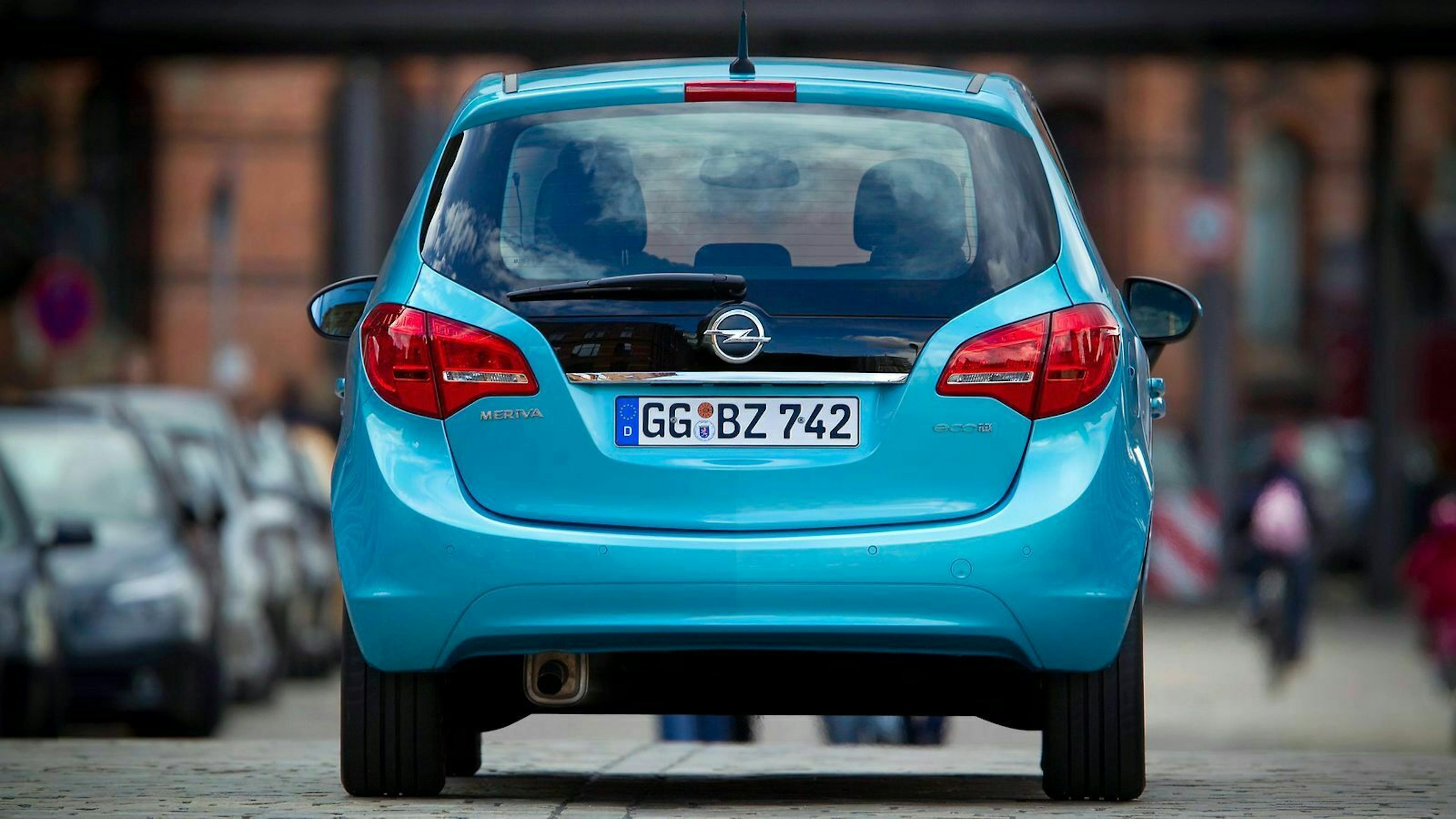Heckansicht des Opel Meriva