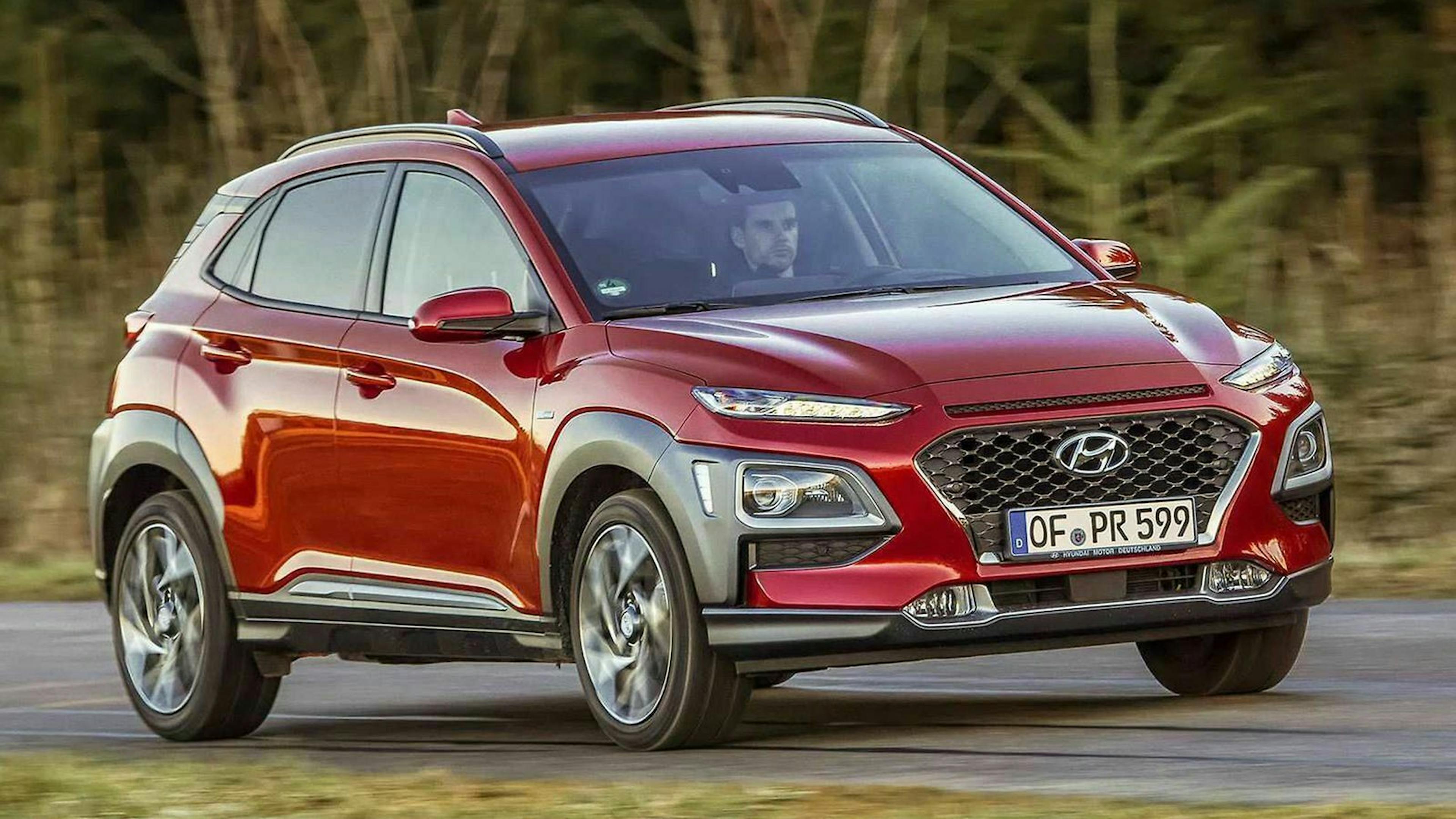 Hyundai Kona dreiviertel-frontansicht