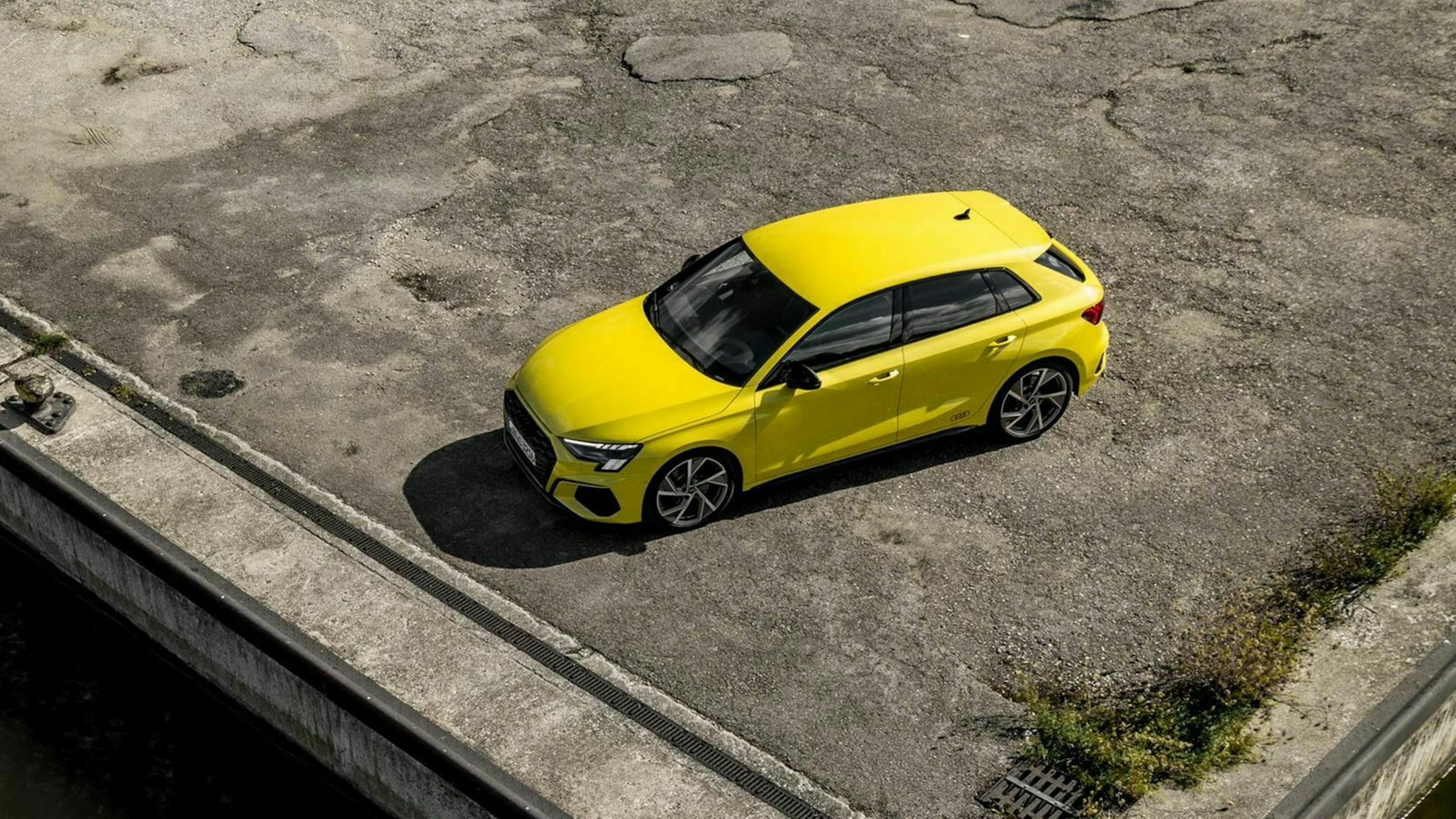 Zu sehen ist der Audi S3 2020 von oben