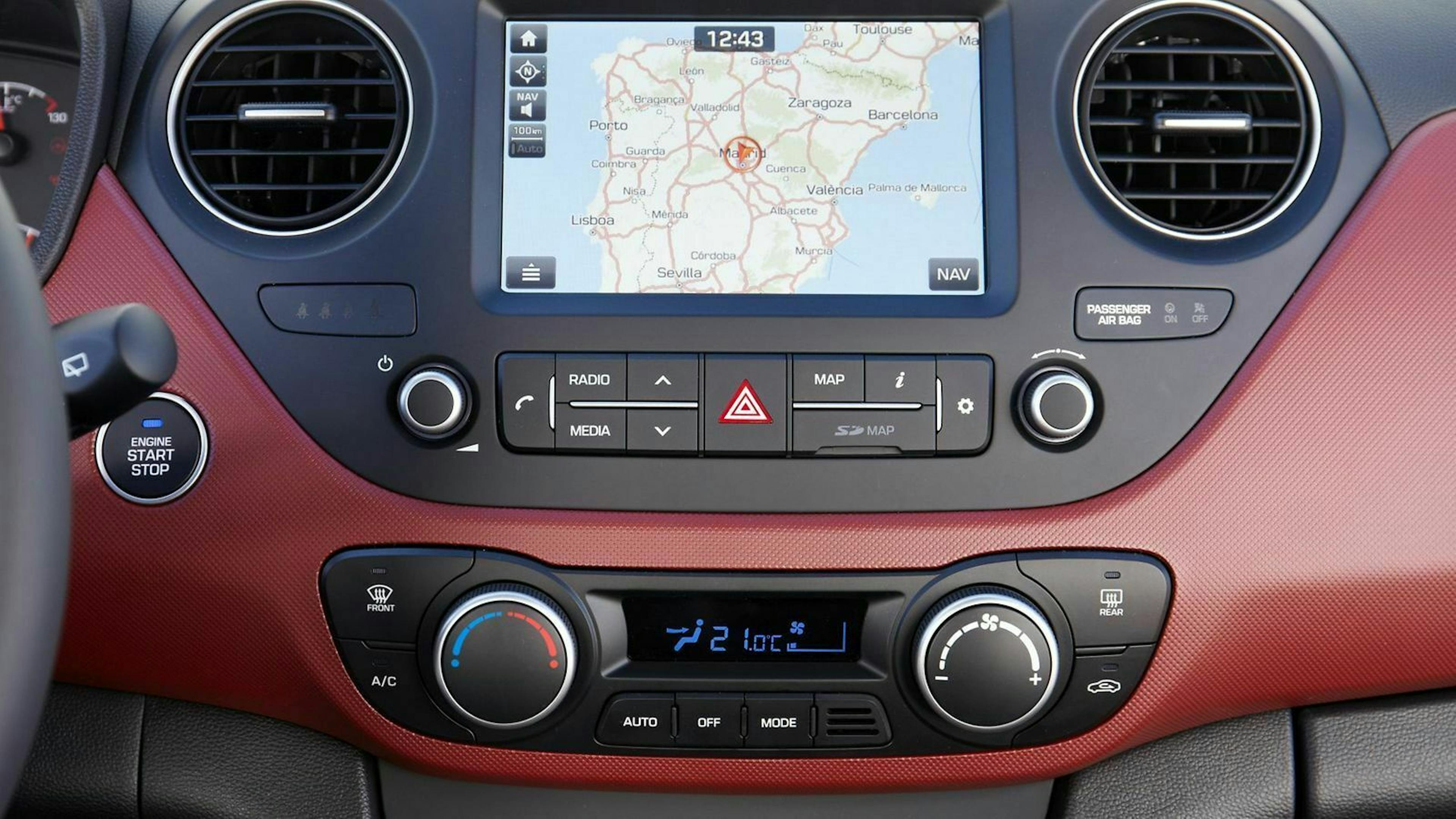 Navi, Apple Carplay und Android Auto im Hyundai i10