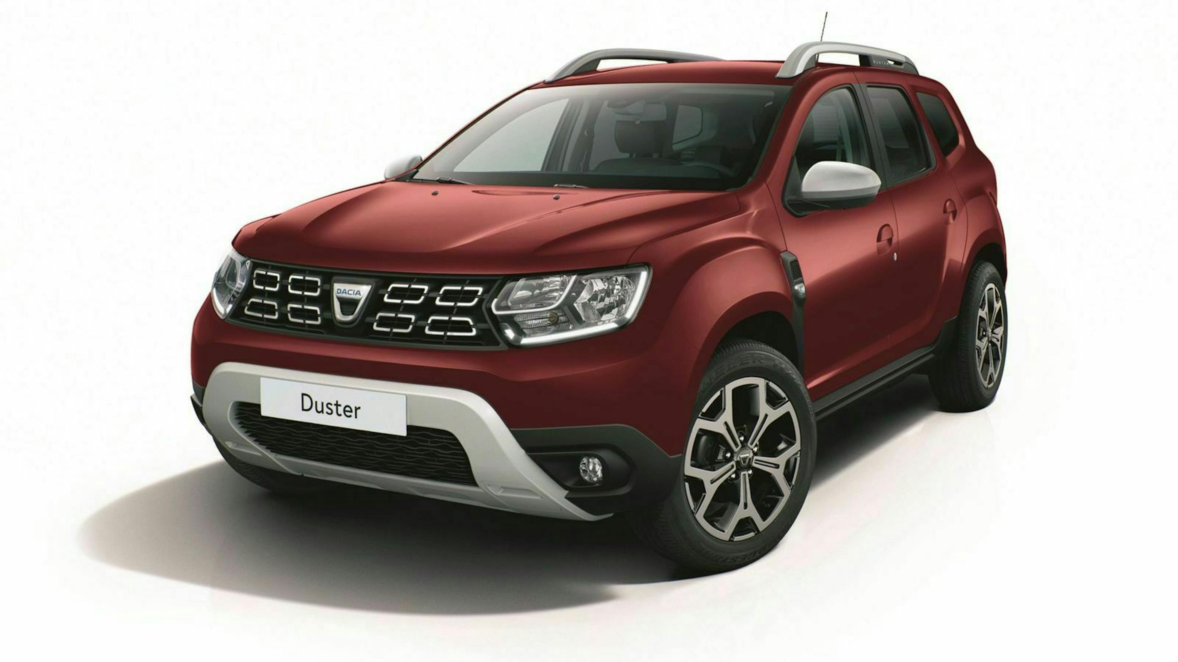 Der Dacia Duster in seitlicher Frontansicht